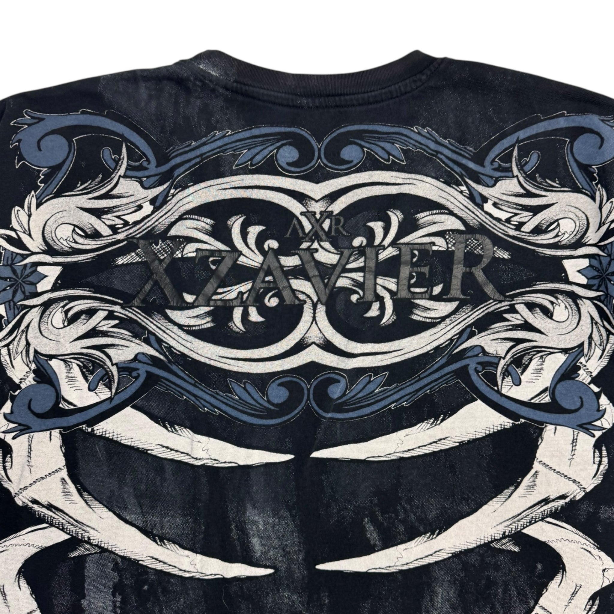 Y2K Xzavier Cyber Goth Skeleton T-Shirt