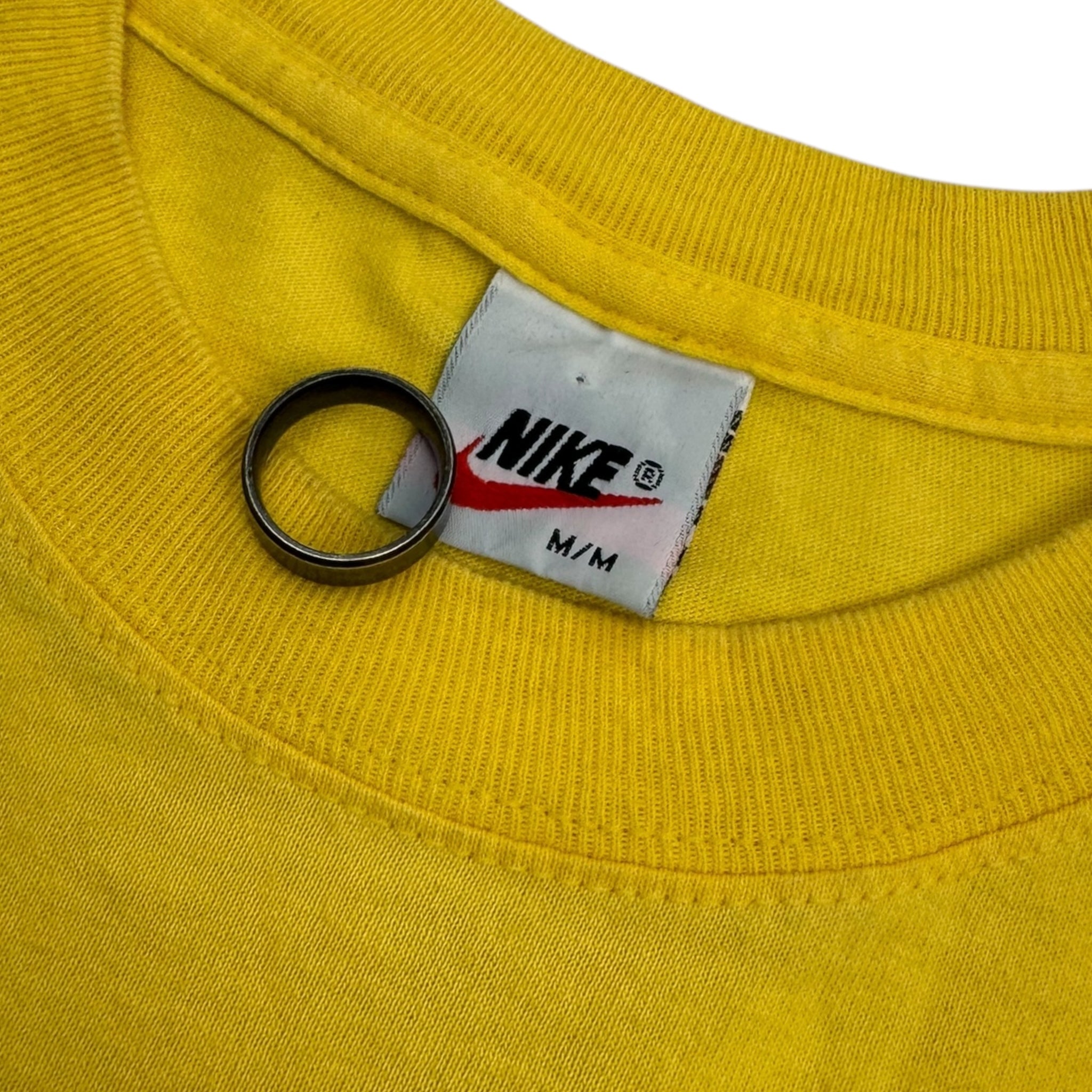 Vintage Nike Side Swoosh T-Shirt Yellow