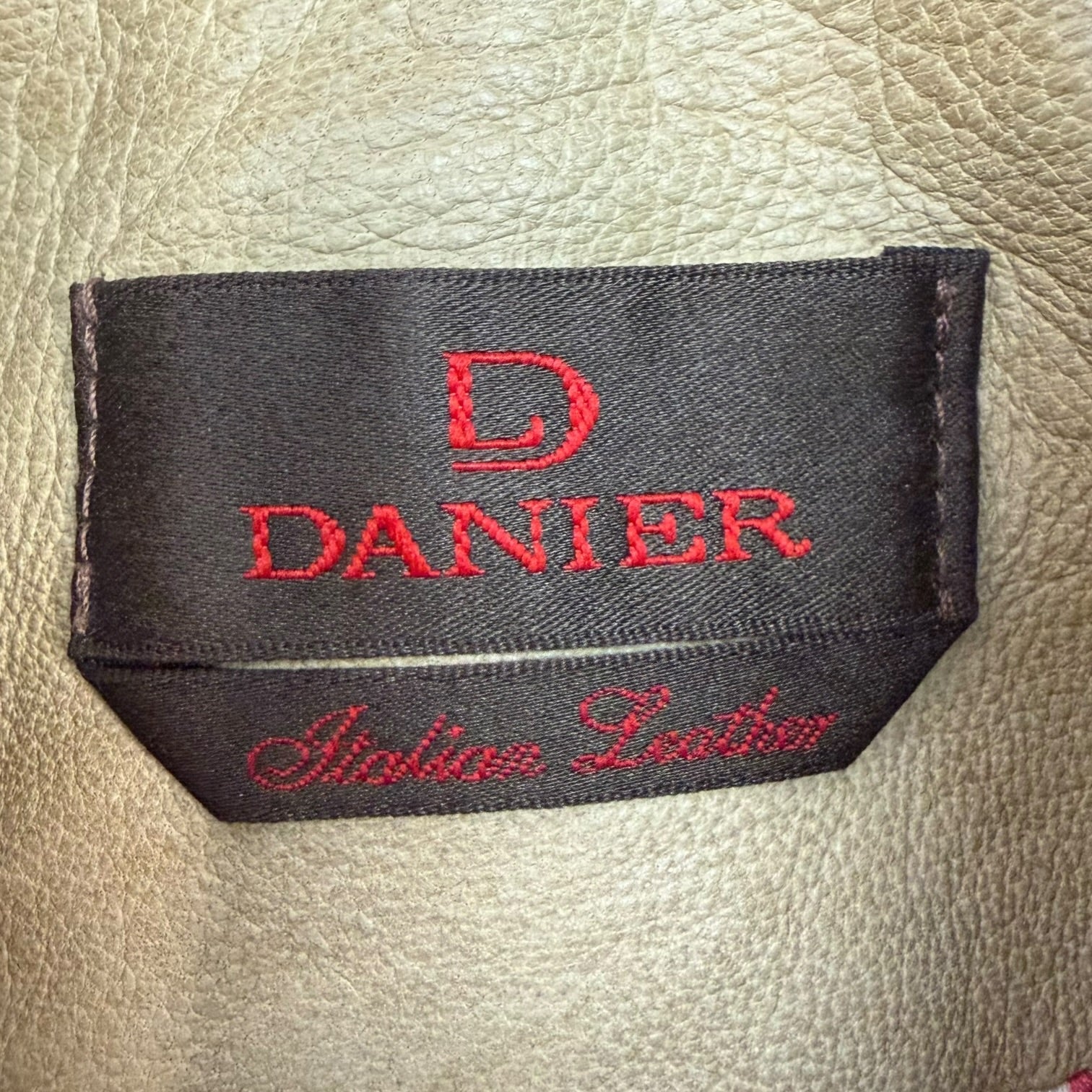 (W) Vintage Danier Leather Jacket Tan