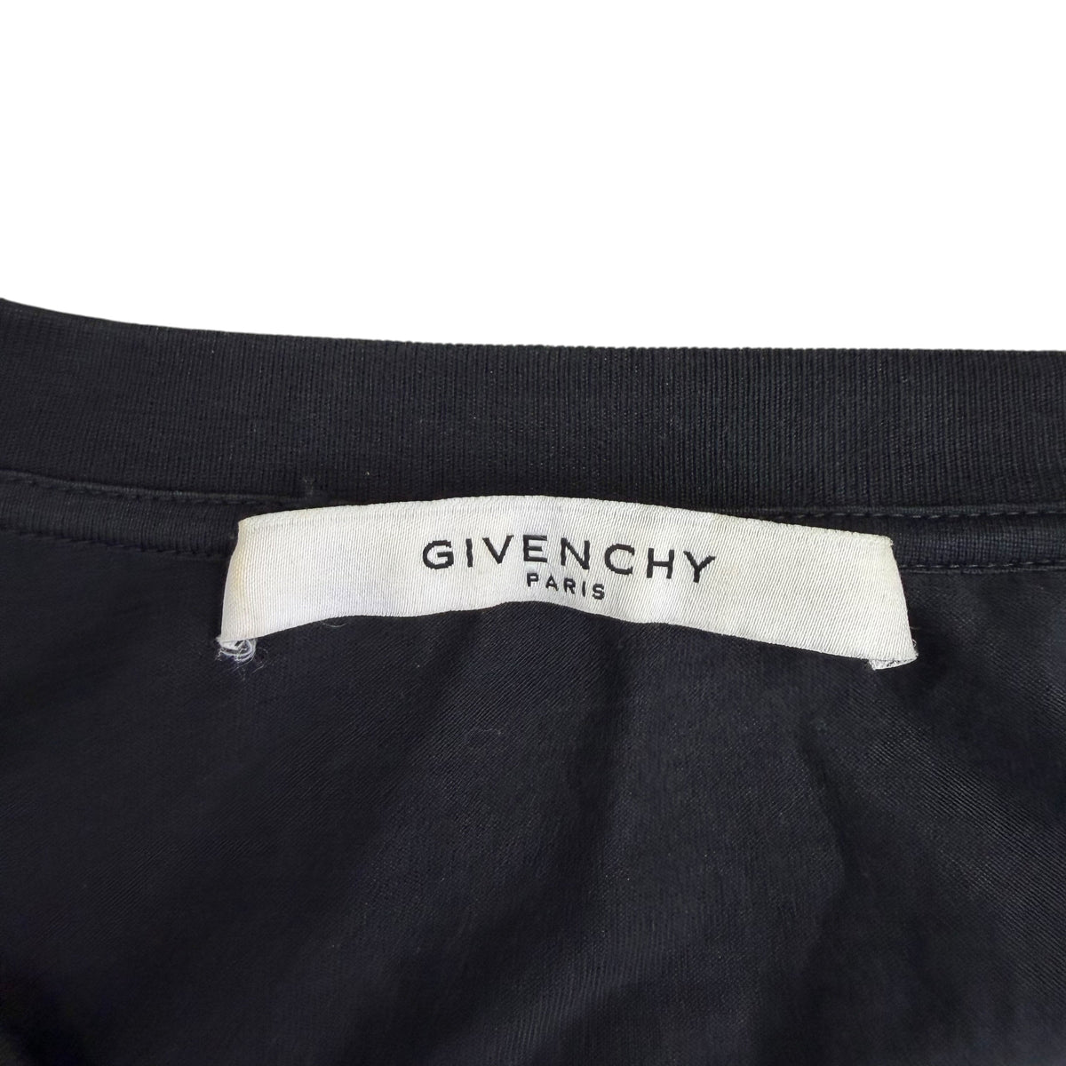 Givenchy Multicolour Logo Embroidery Two Tone Tee Black