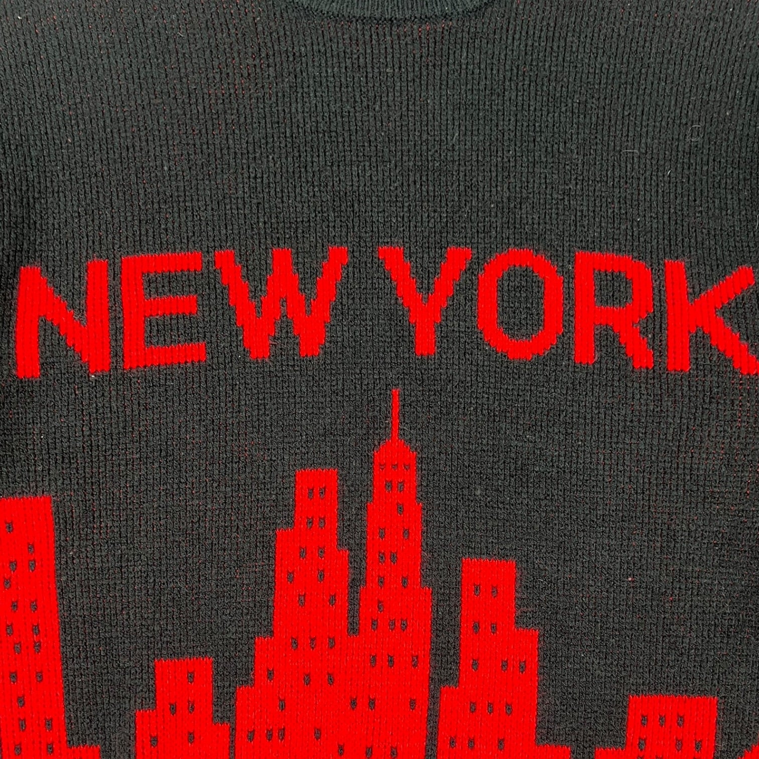 Supreme New York Knit Sweater Black/Red