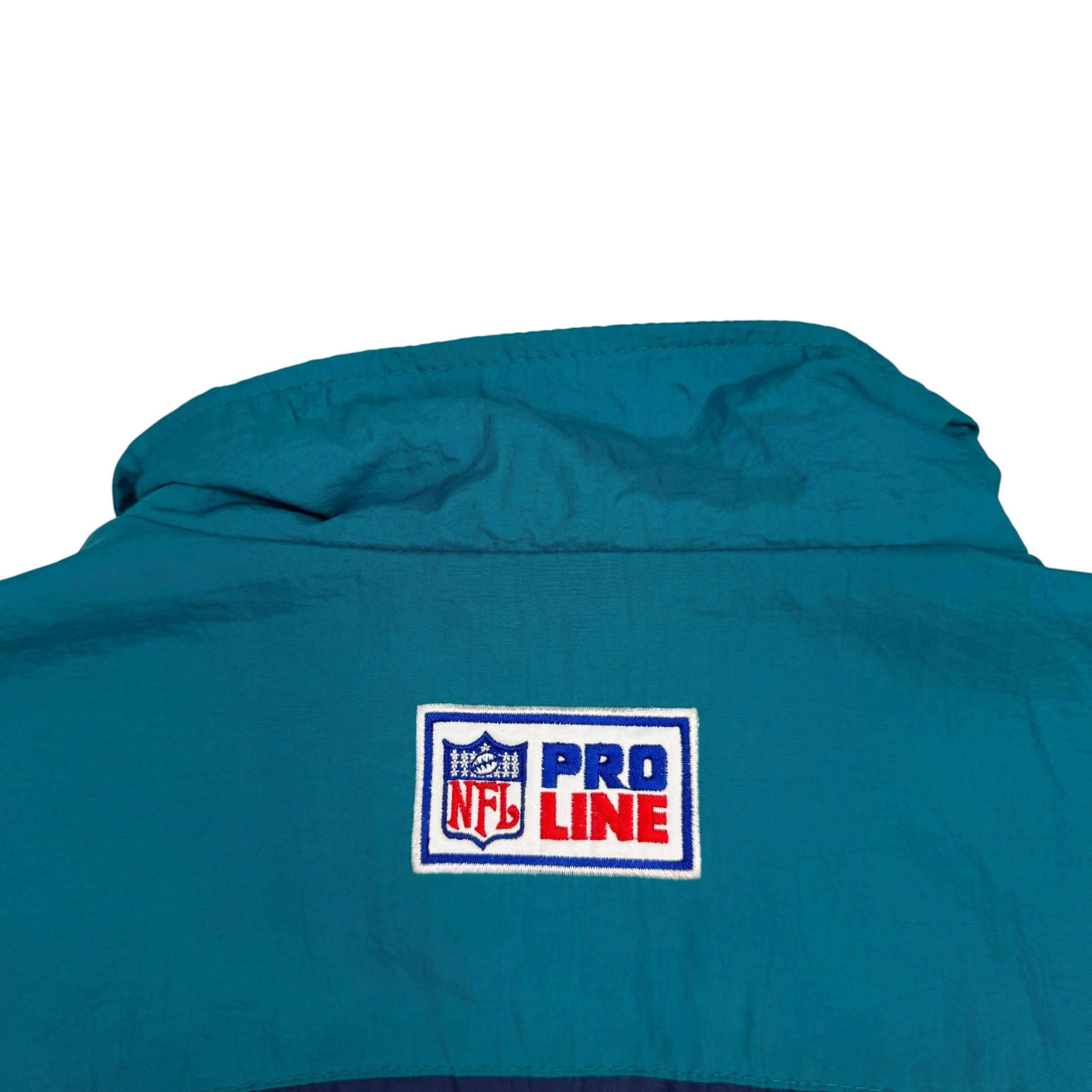 Vintage Miami Dolphins NFL Pro Line Embroidered Windbreaker Teal/Orange