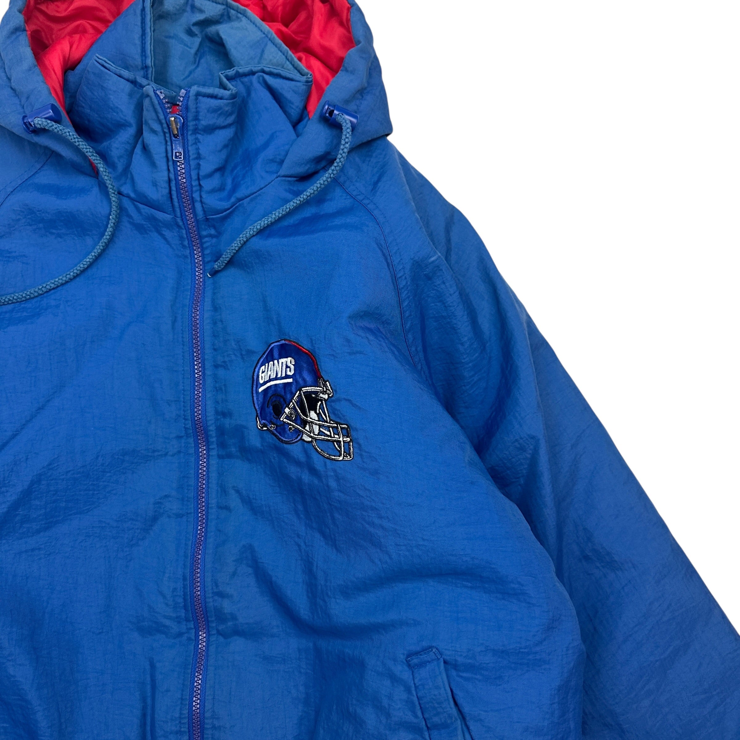 Vintage Game Day New York Giants Helmet Jacket Blue