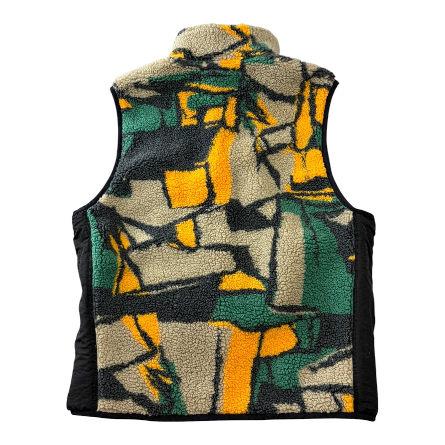 Stussy Block Sherpa Vest Yellow/Green