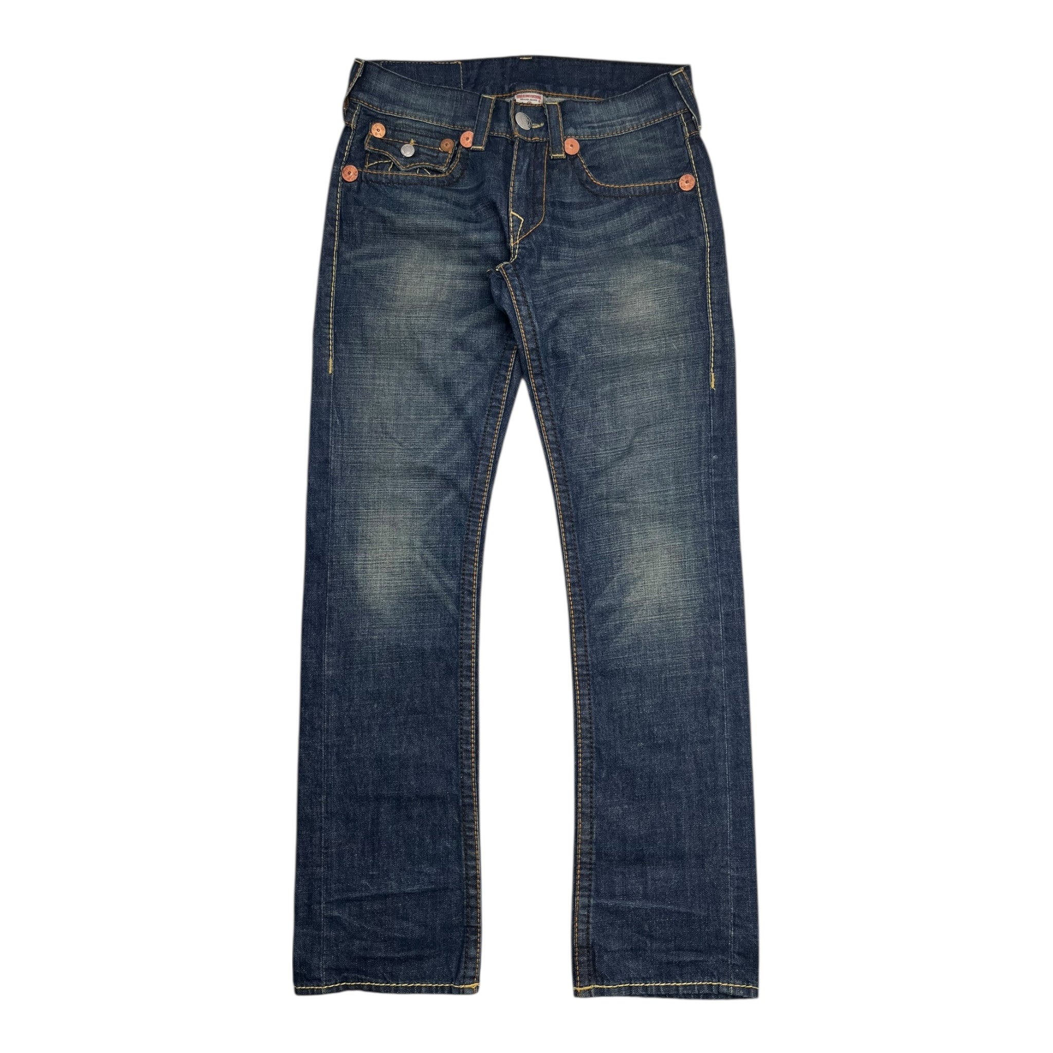 Vintage Y2K True Religion Contrast Stitch Boot Cut Denim
