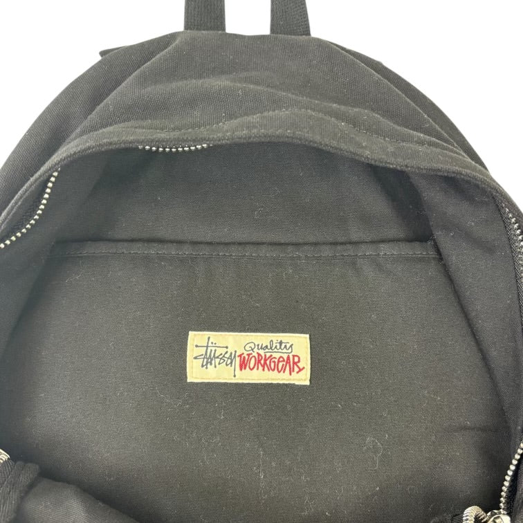 Stussy Canvas Backpack Washed Black