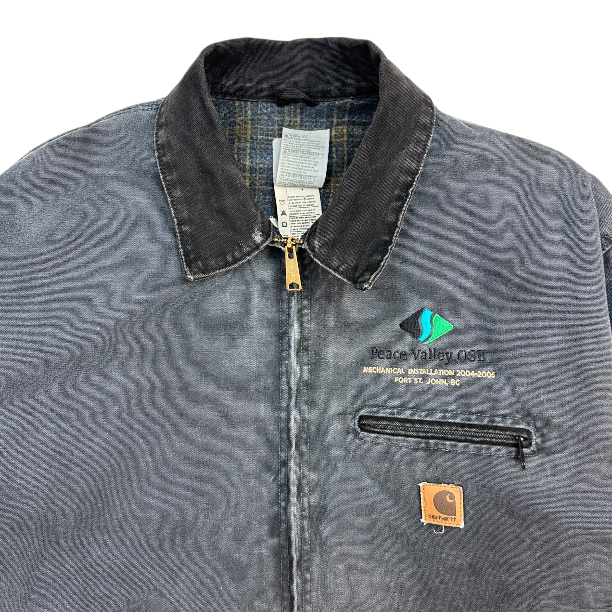 Vintage Carhartt Detroit Jacket Petrol Grey