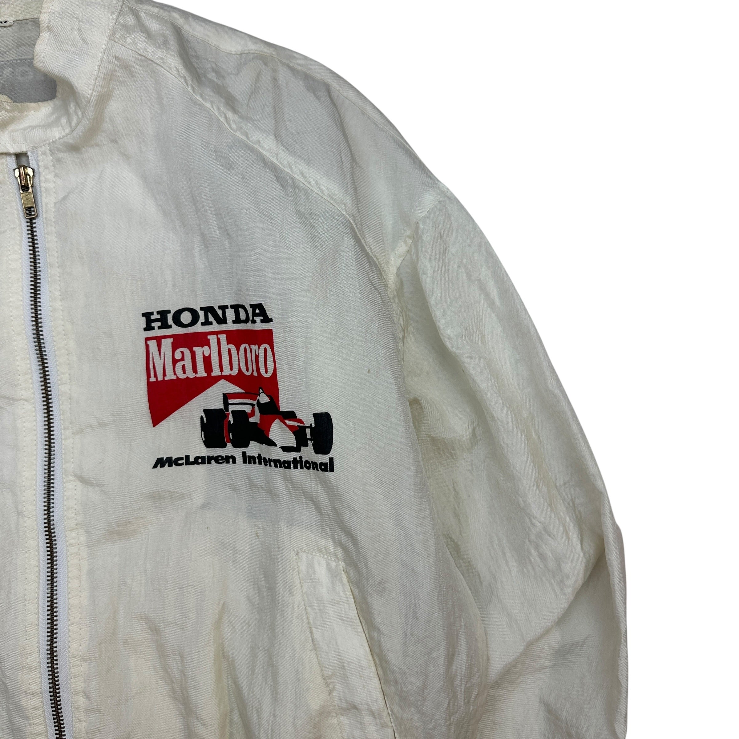 Vintage Marlboro McLaren Honda Racing Jacket White