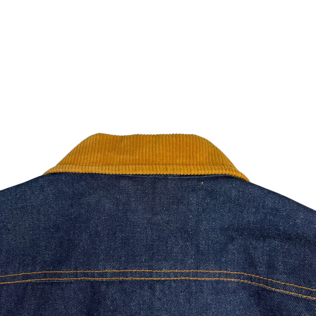 Vintage Wingars Denim Plaid Lined Trucker Jacket Blue