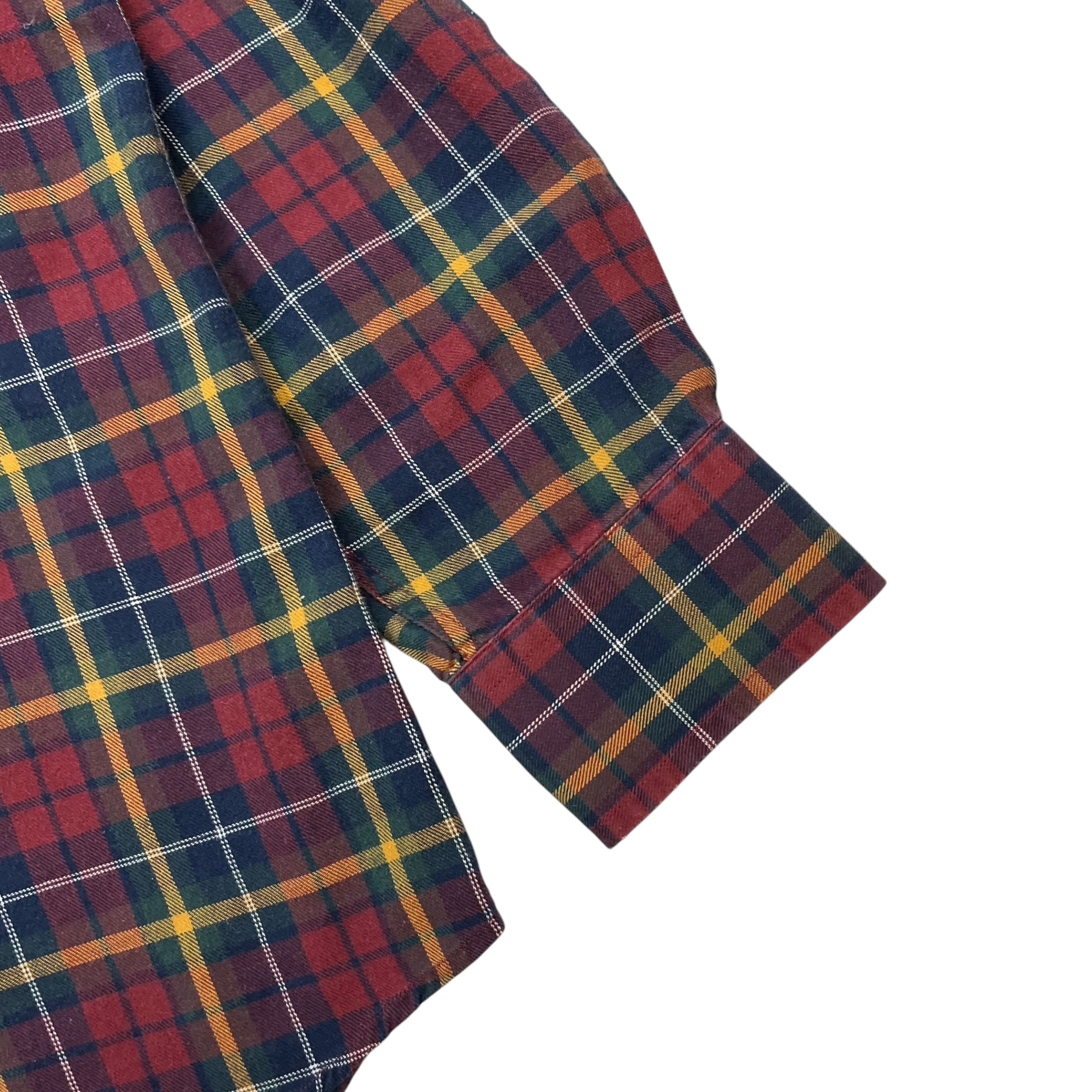 Vintage Balenciaga Oxford Shirt Plaid Red/Green