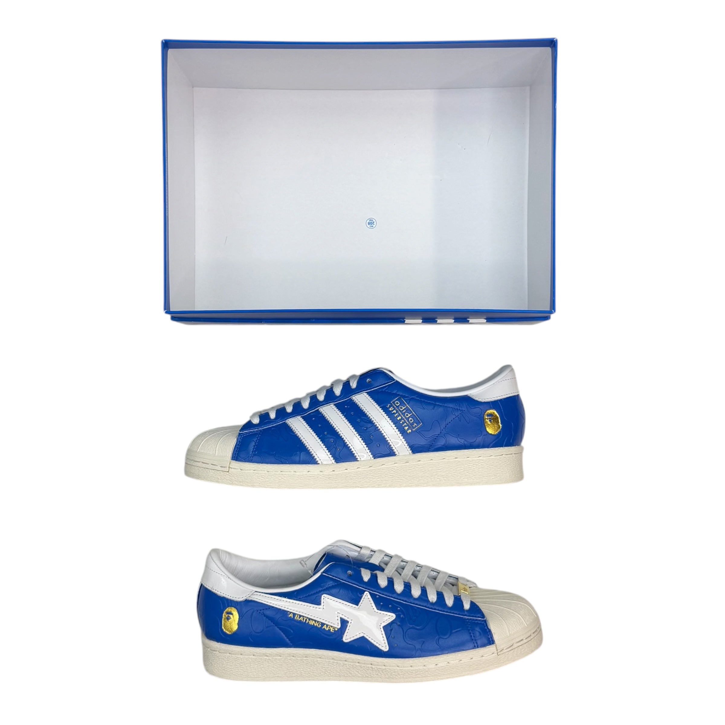 Bape X Adidas Superstar Vintage Blue