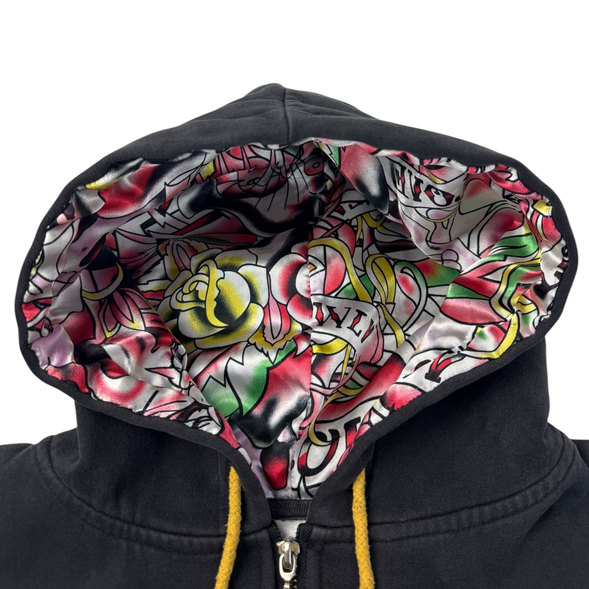 Vintage Y2K Ed Hardy Rhinestone Zip Up Hoodie