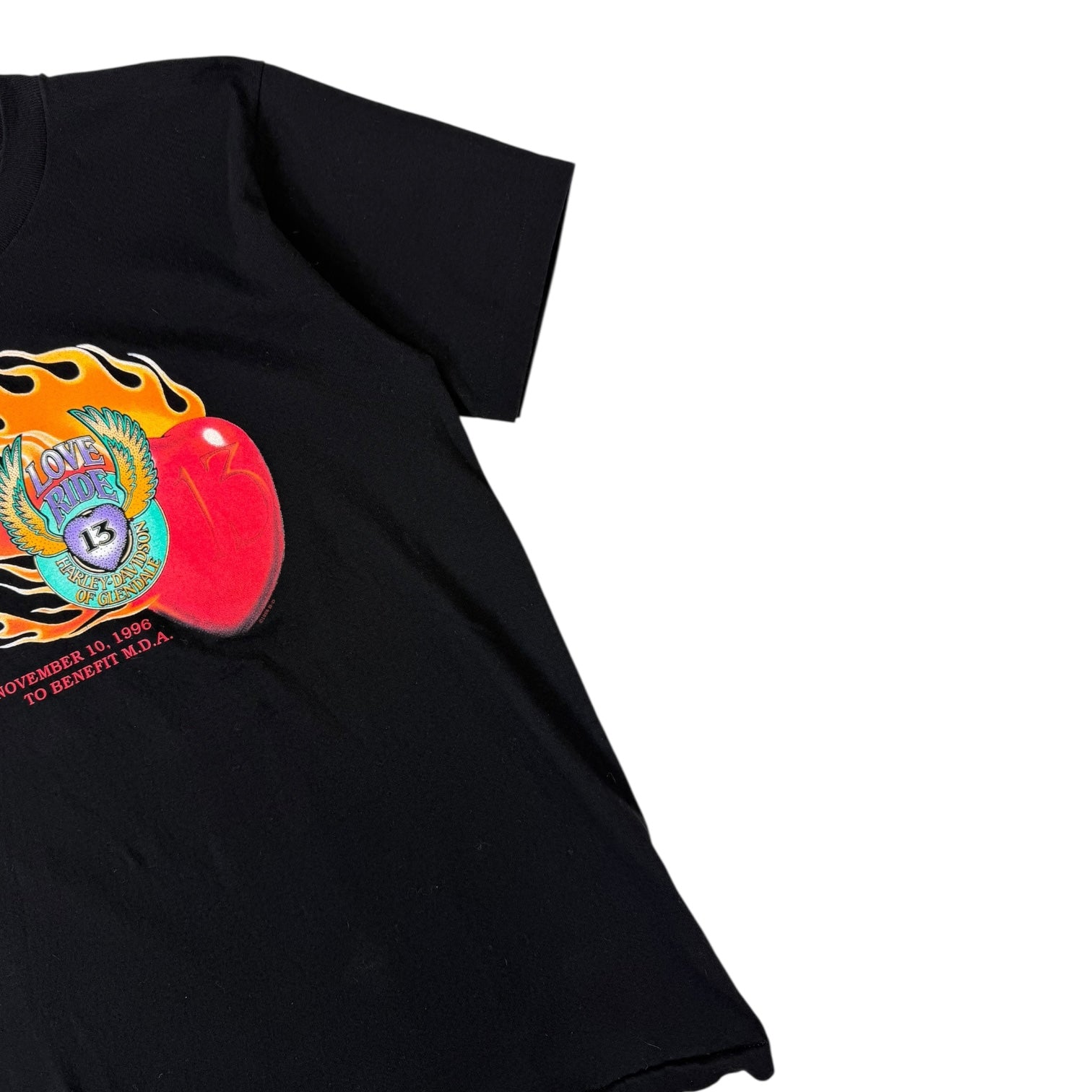 Vintage 1996 Harley Davidson Love Ride 13 T-shirt