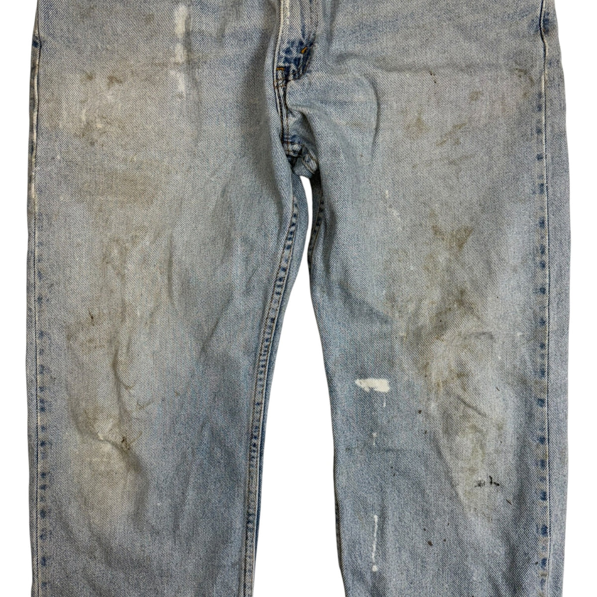 Vintage Levi 505 Thrashed Denim Jeans Light Wash