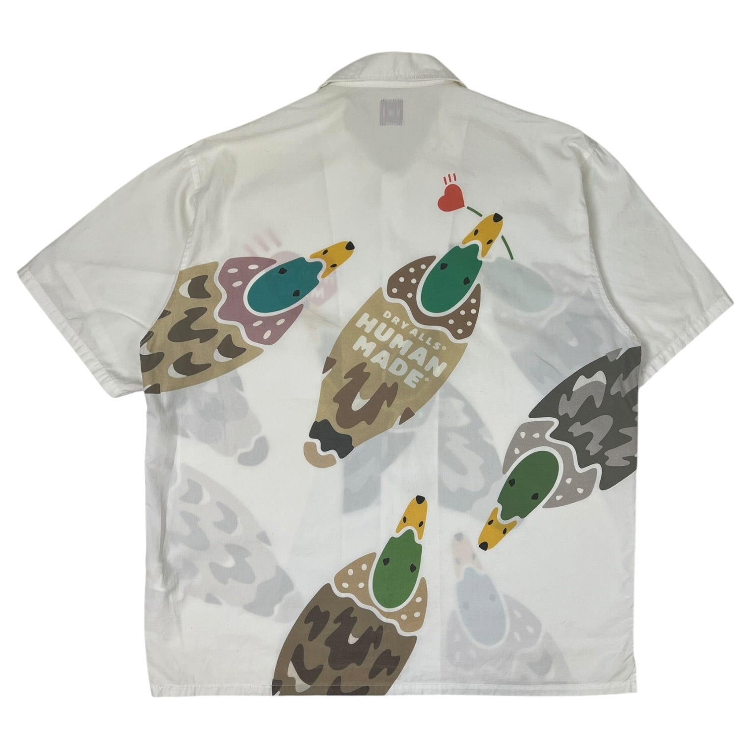Human Made Duck Aloha Shirt White