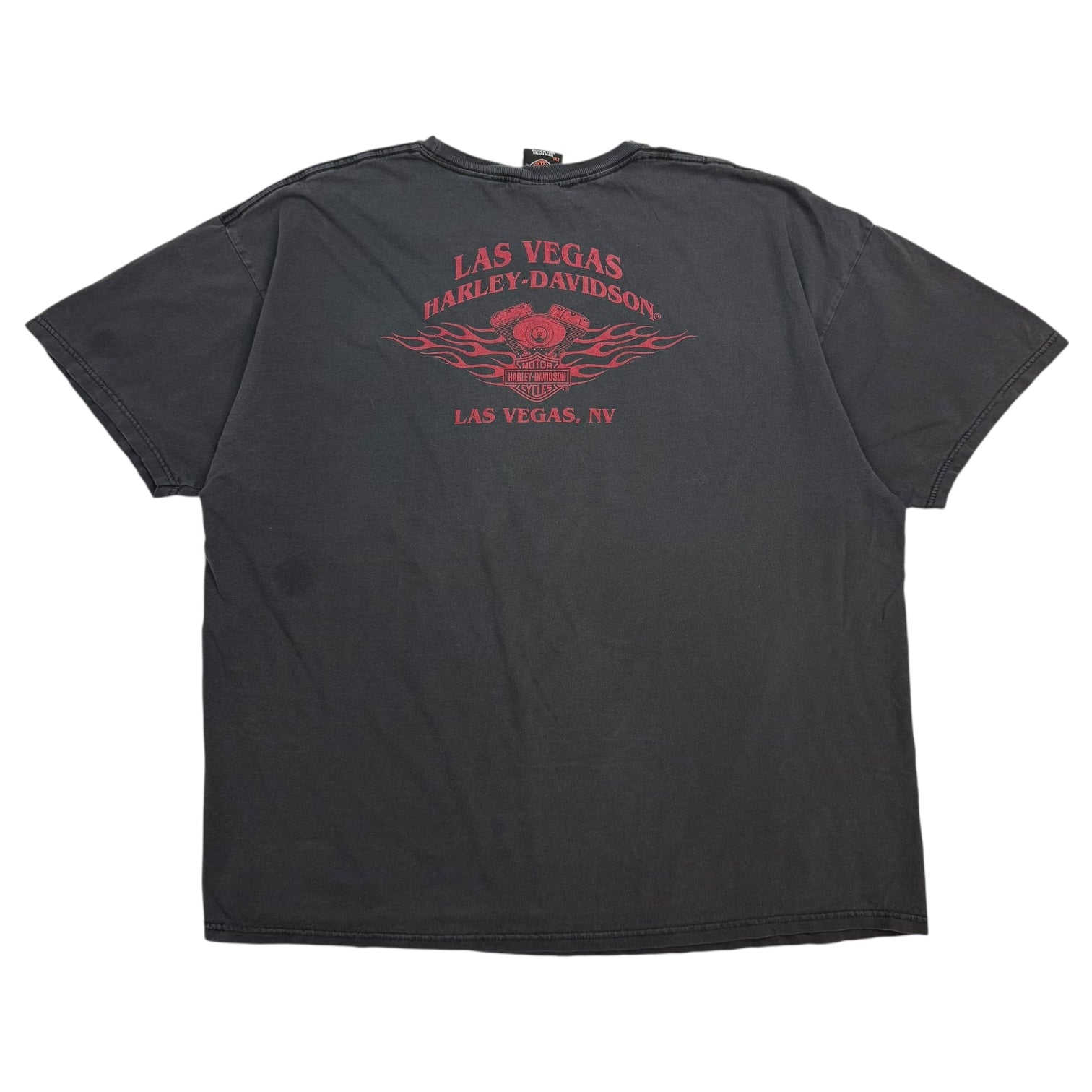 Vintage Harley Davidson Of Las Vegas Tee Faded Black