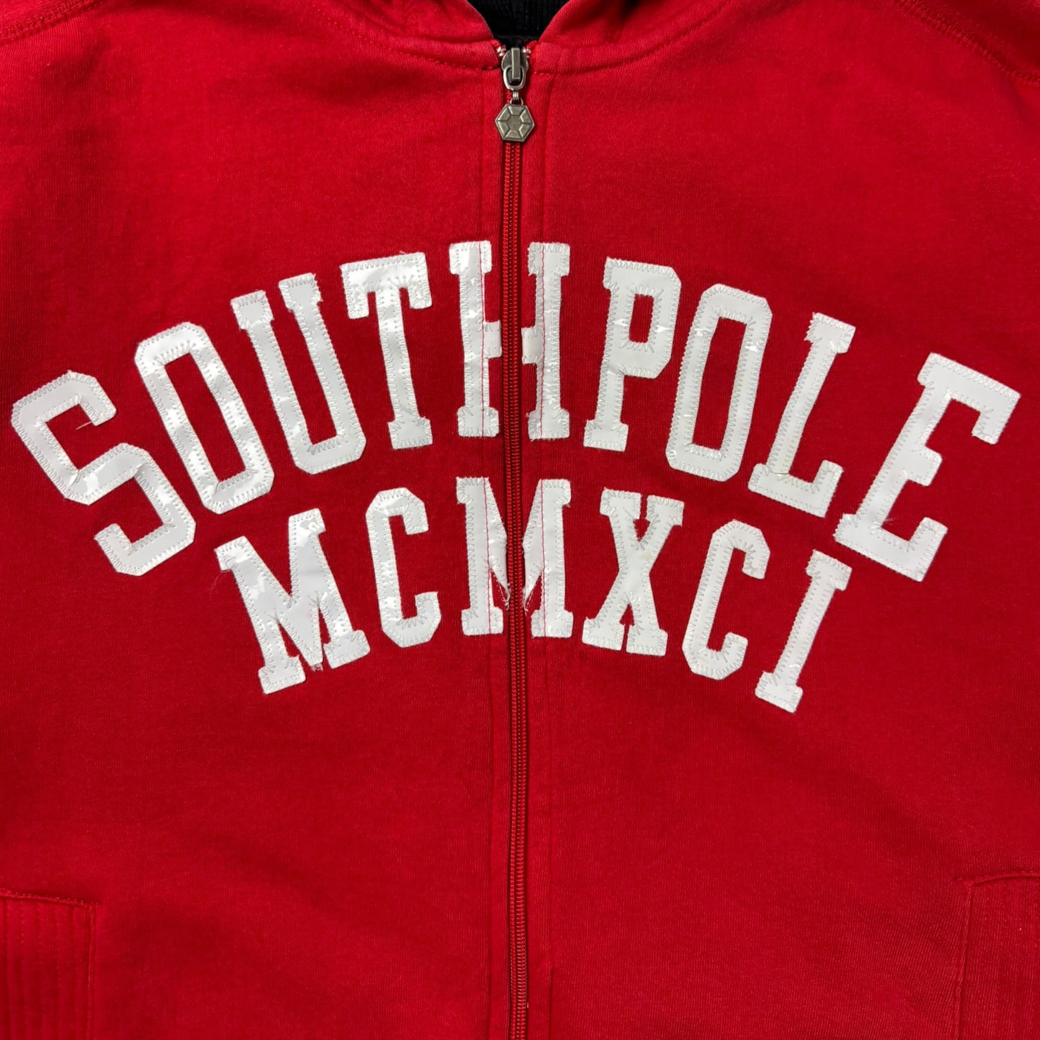 Vintage Y2K Southpole Zip Up Hoodie Red