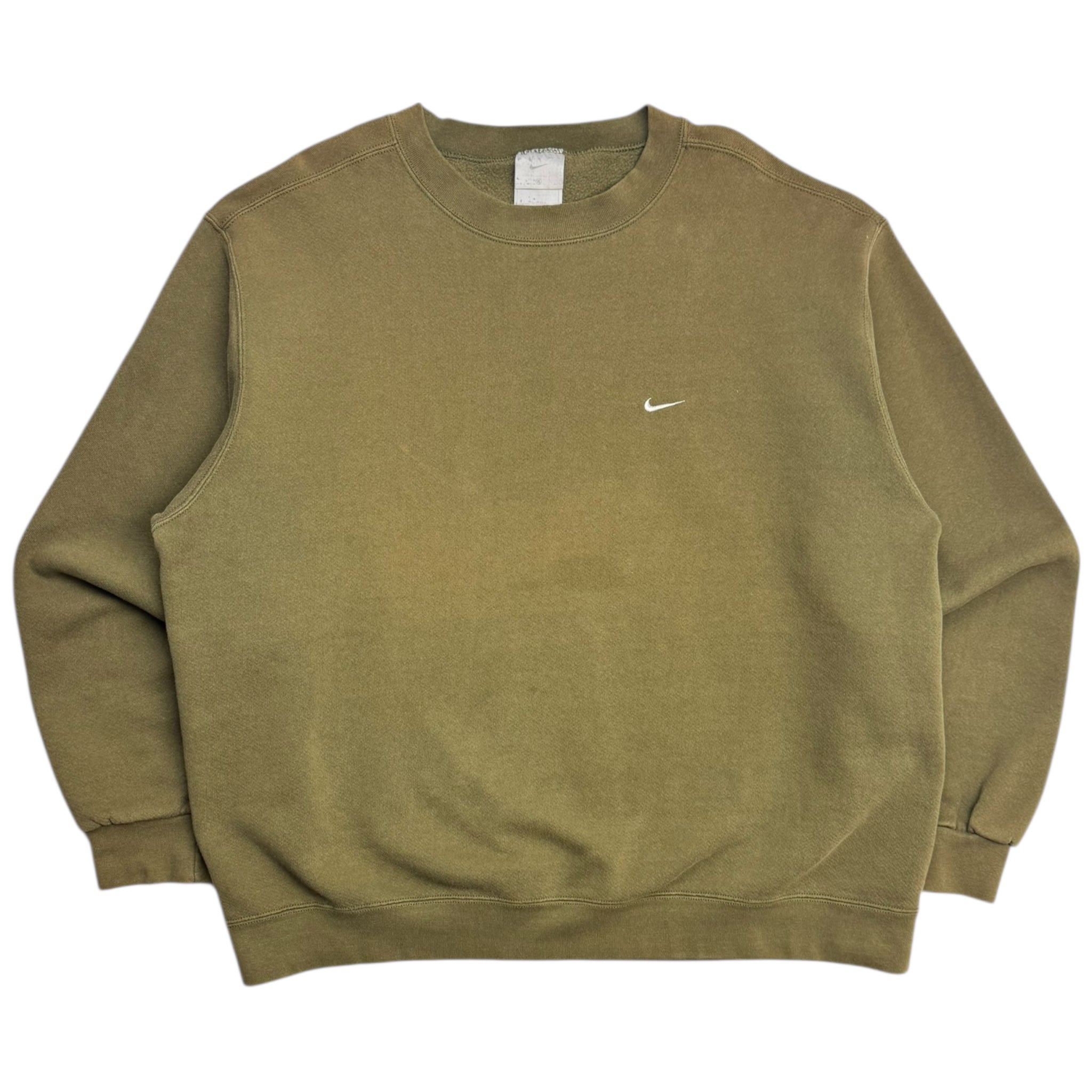 Vintage Nike Pocket Swoosh Crewneck Tan Brown
