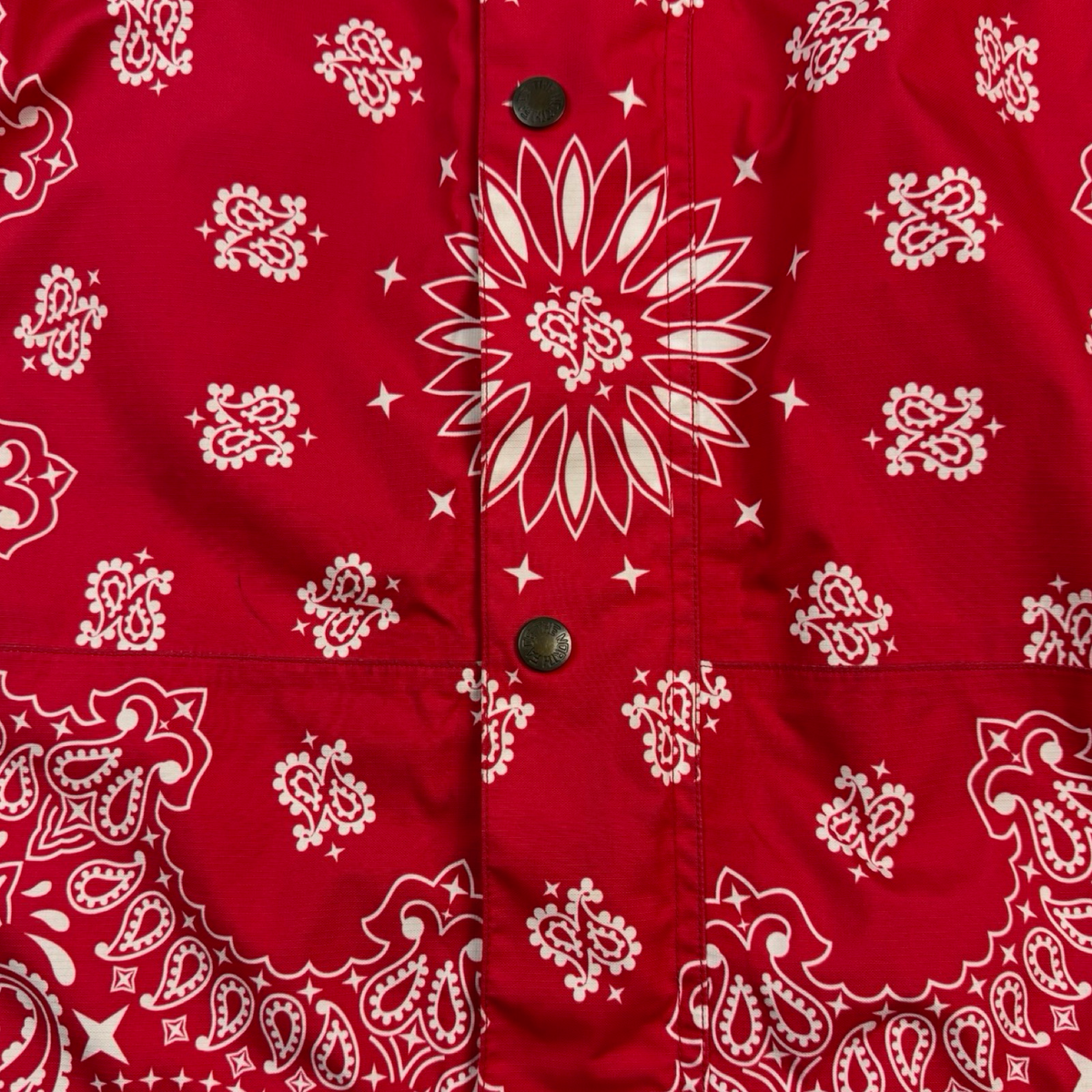 FW14 Supreme x The North Face Bandana Mountain Jacket Red