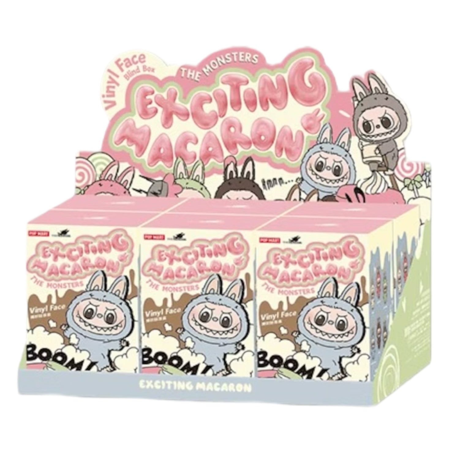 Pop Mart Labubu The Monsters Tasty Macarons Vinyl Face Sealed Case (6 Blind Boxes)