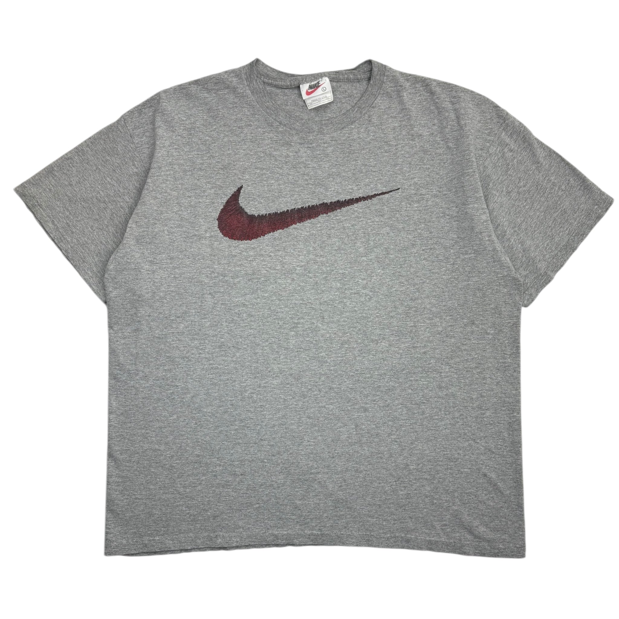 Vintage Nike Big Swoosh T-Shirt Grey