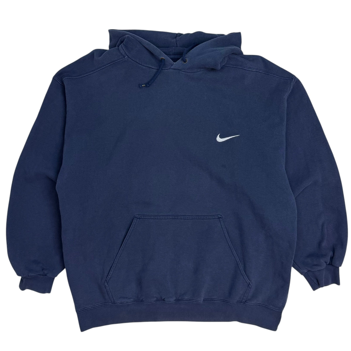 Vintage Nike Mini Swoosh Hoodie Navy