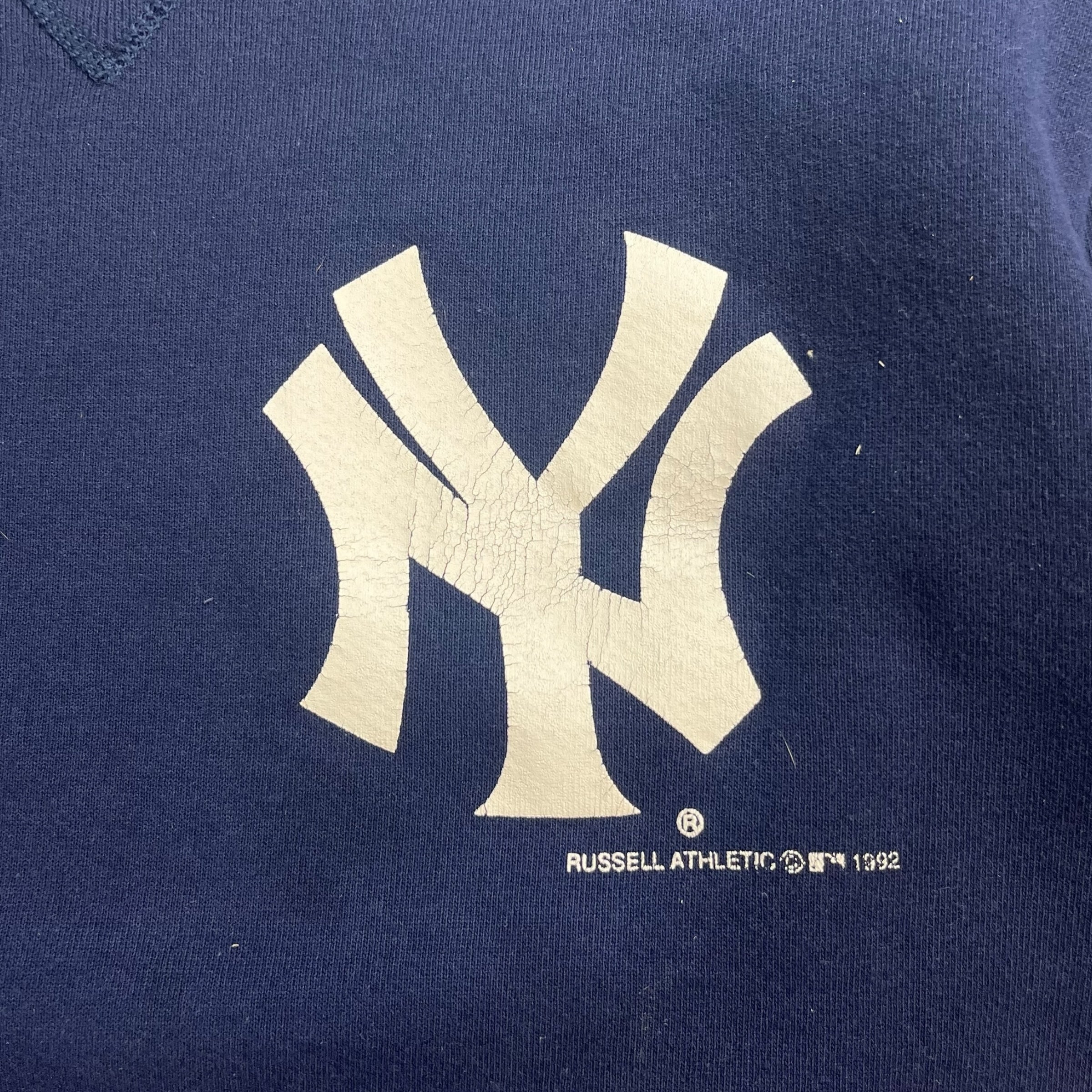 Vintage New York Yankees Russell Athletics Crewneck Navy