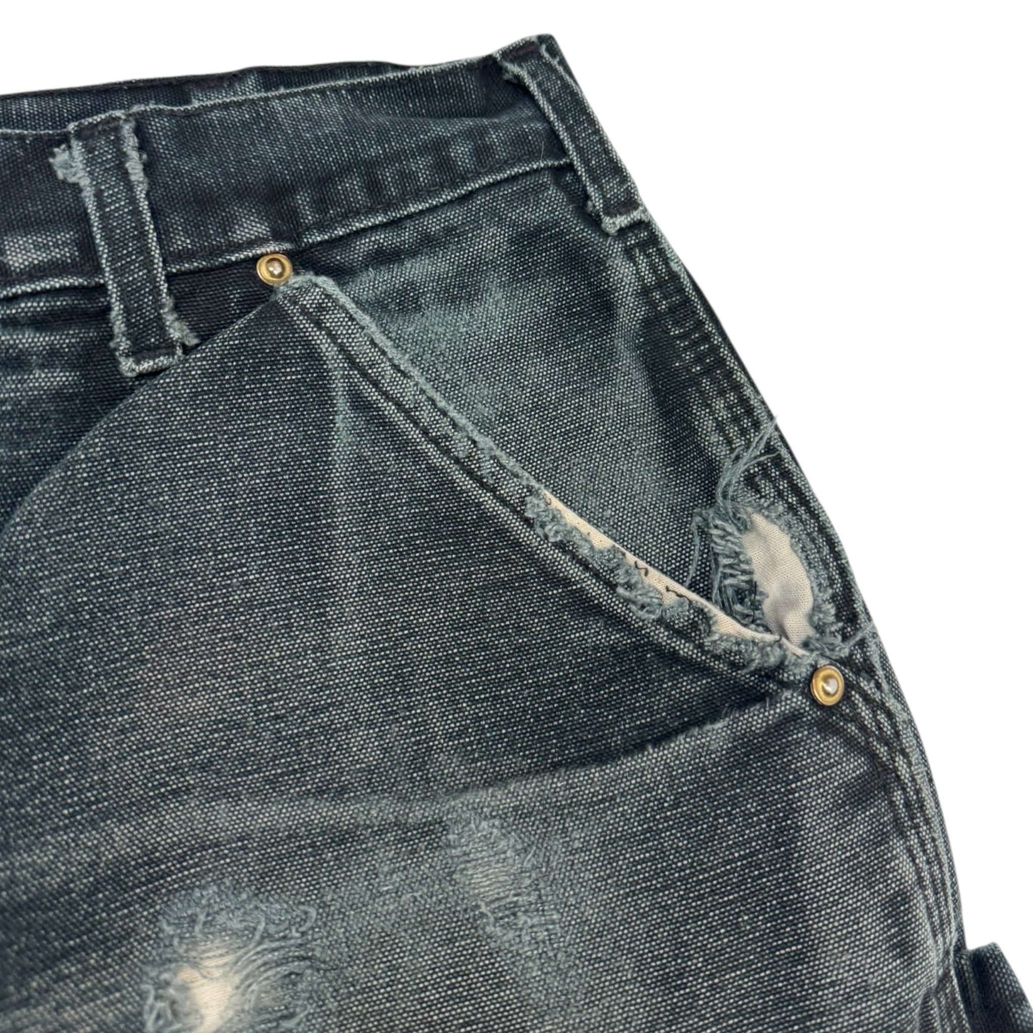 Carhartt Double Knee Work Pant Distressed Fest