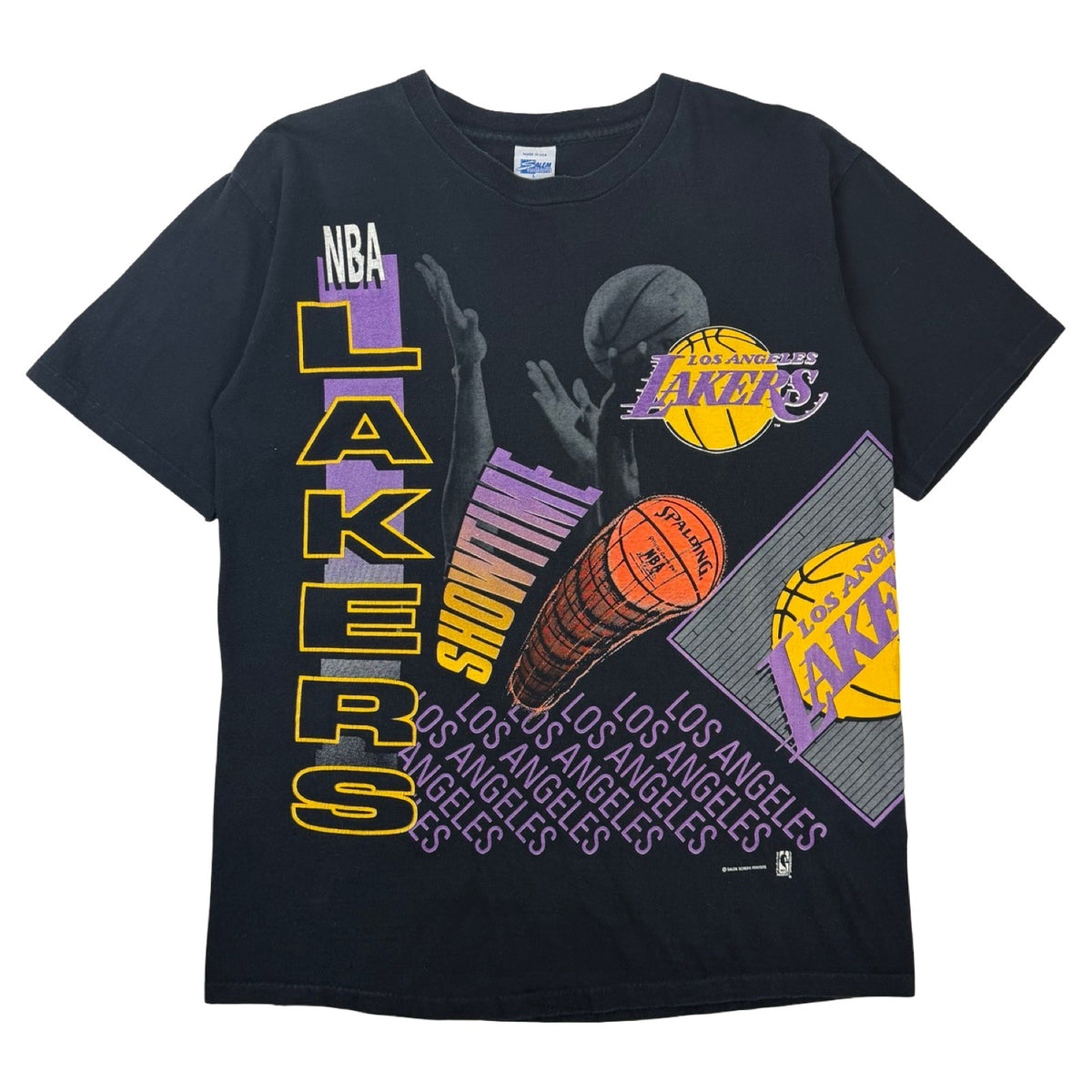 1991 Salem NBA Los Angeles Lakers  AOP T-Shirt Black