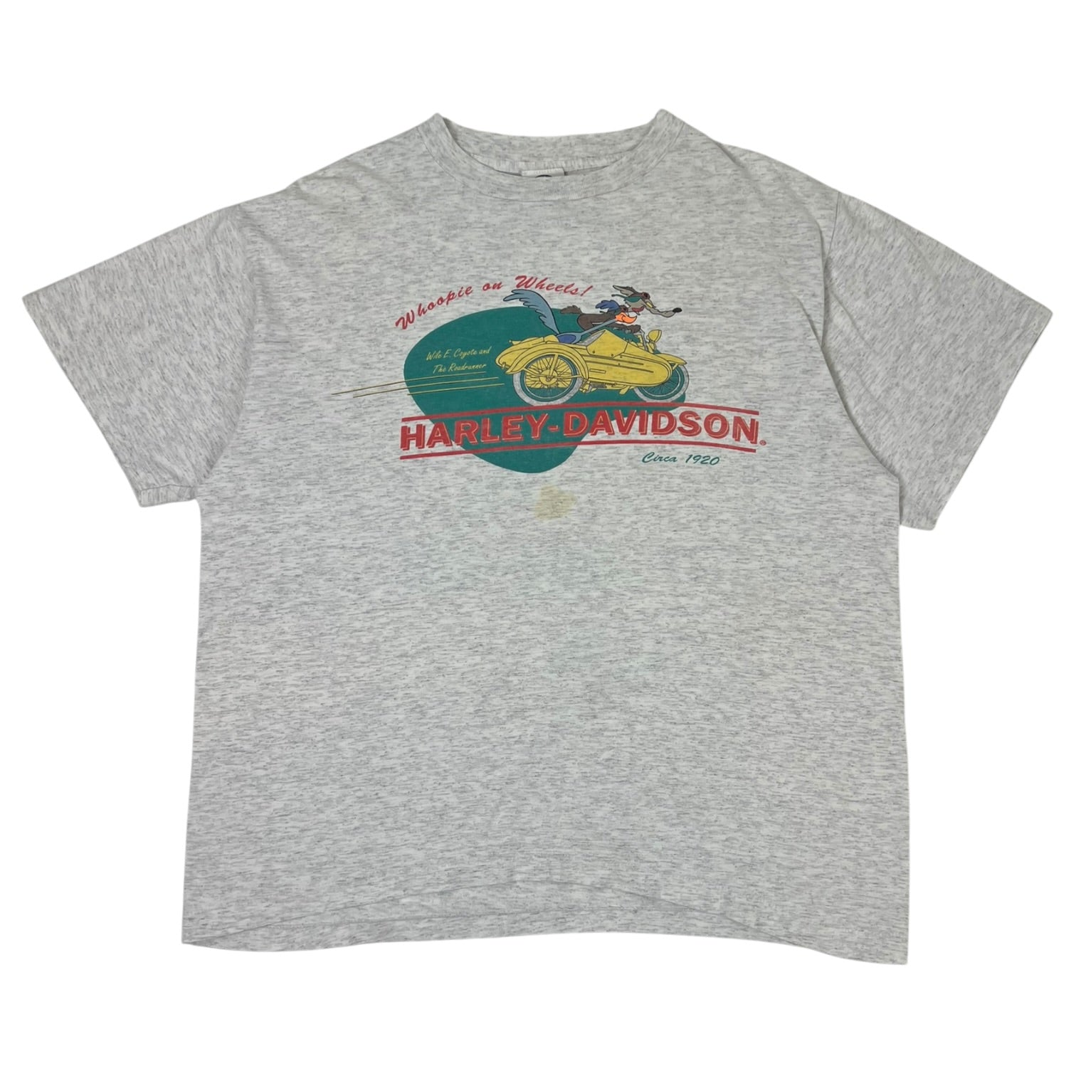 Vintage Harley Davidson “Whoopie on Wheels” T-Shirt Grey