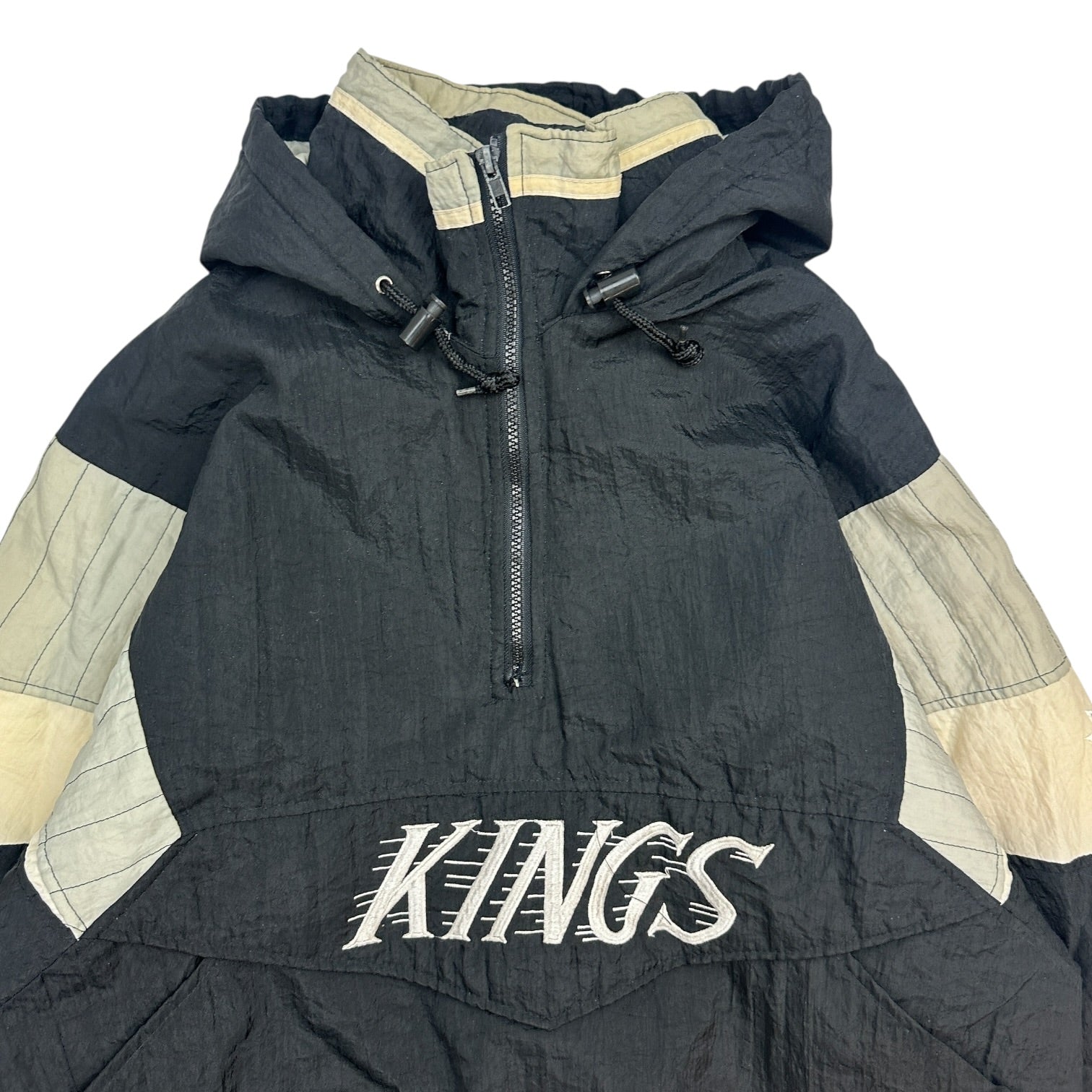 Vintage Los Angeles Kings Starter Pull Over Jacket Black