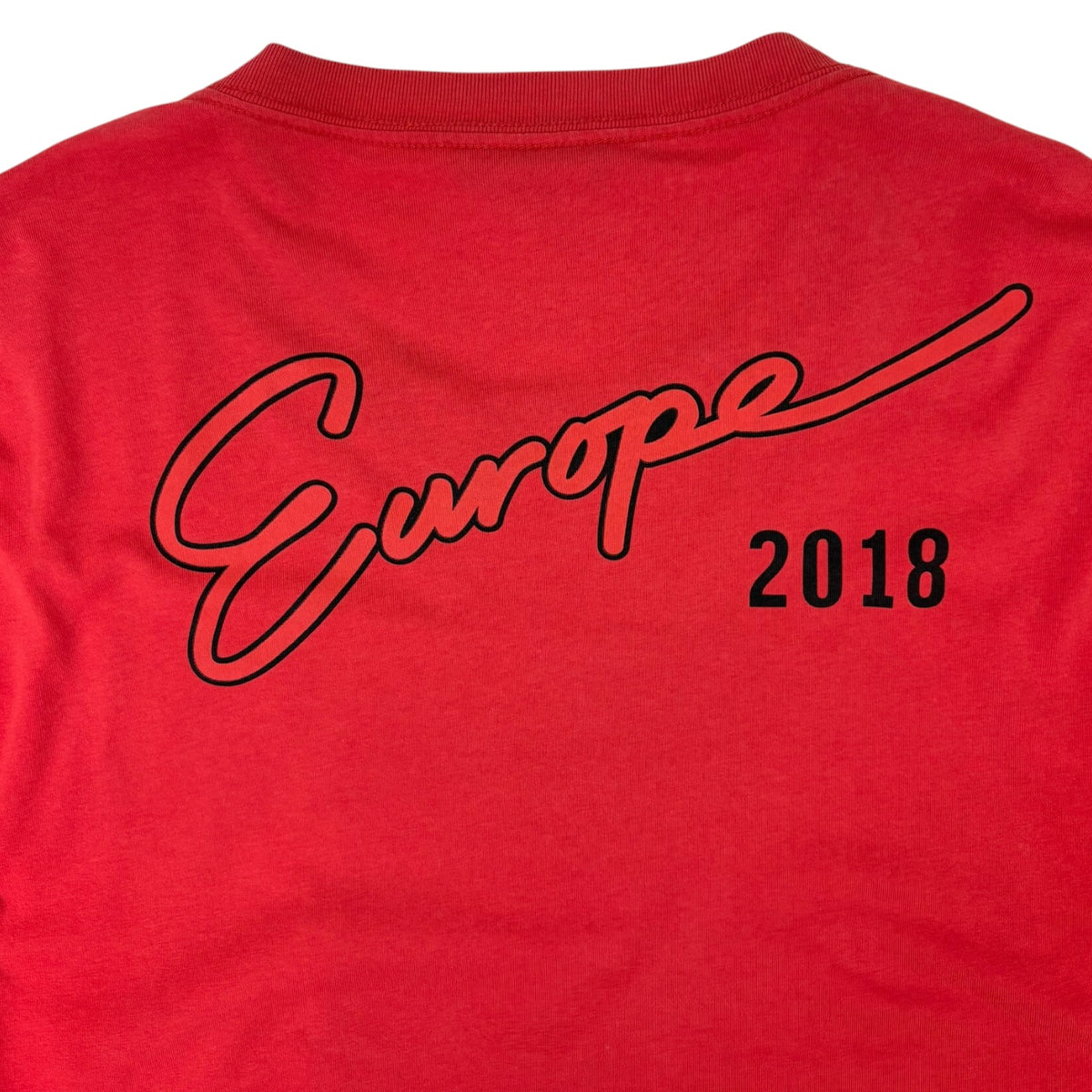 Balenciaga Europe 2018 Pocket Tee Red