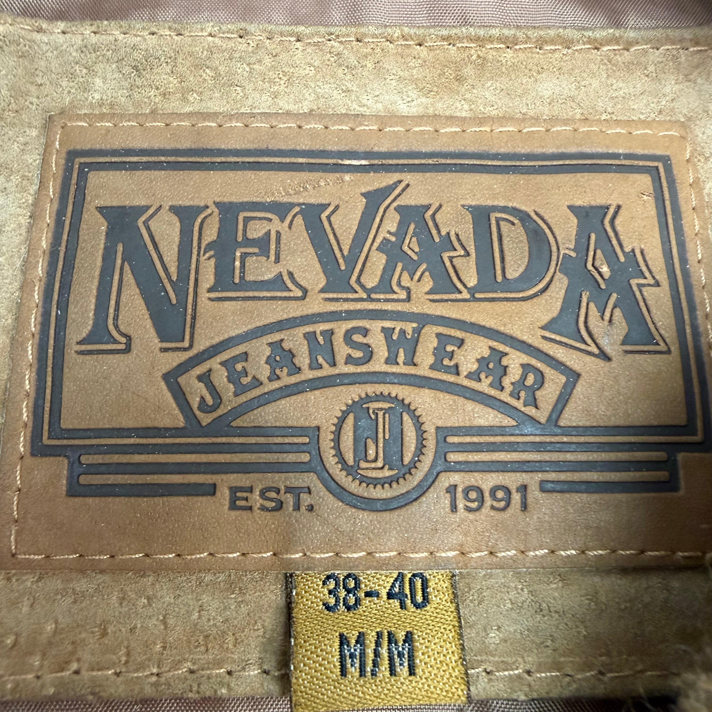 Vintage Nevada Teddy Bomber Jacket Brown