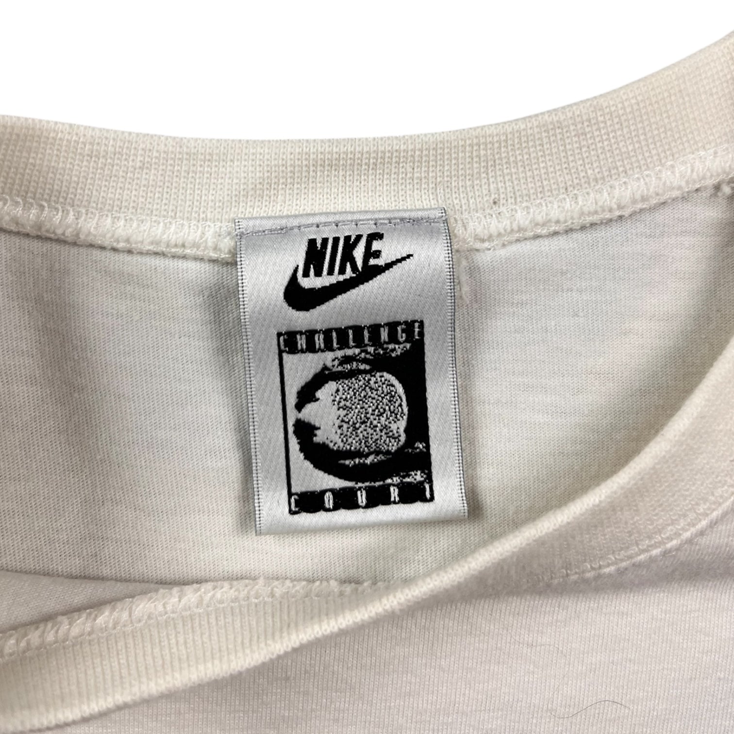 Vintage Nike Challenge Court Tennis Long Sleeve Tee White