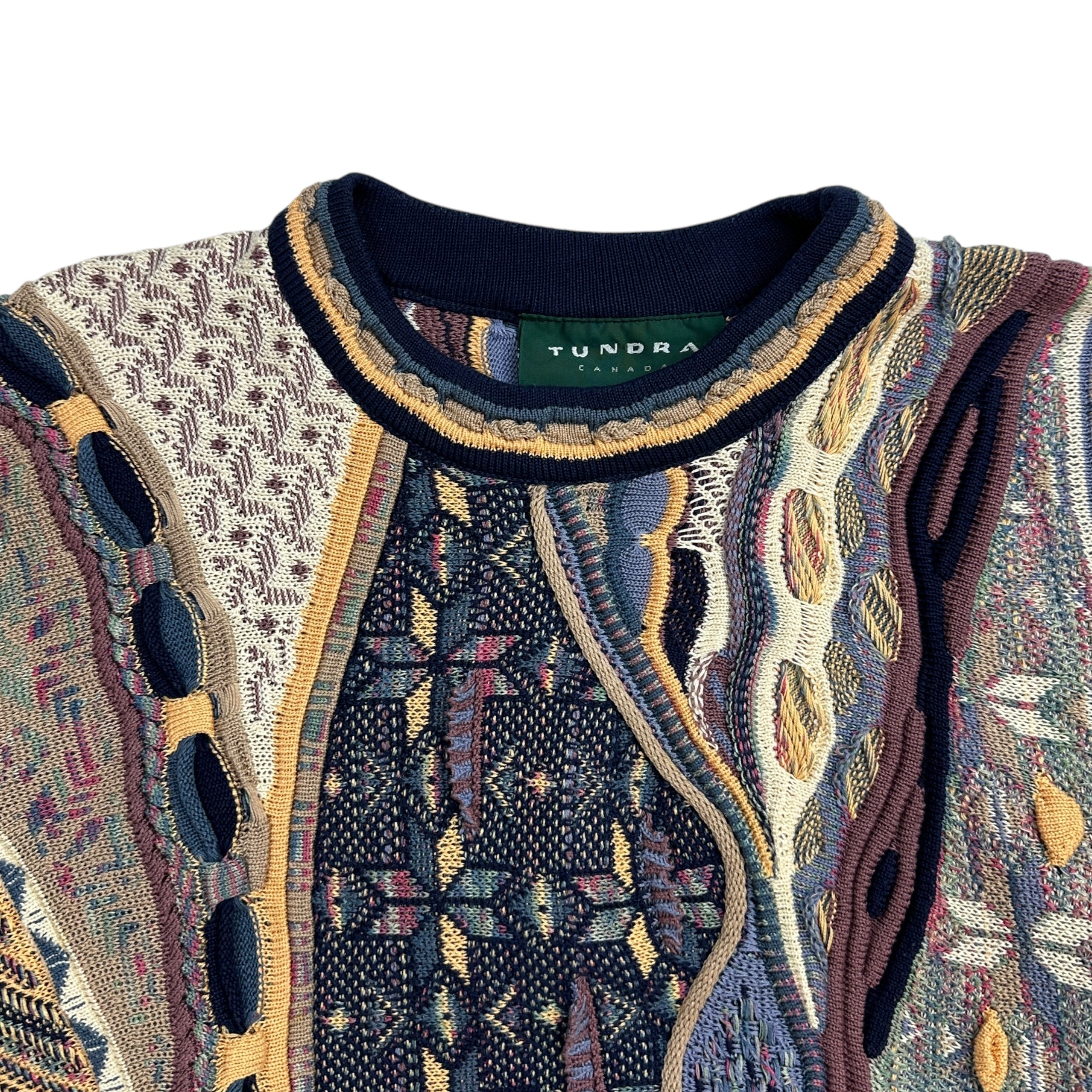 Vintage Tundra 3D Coogi Style Knit