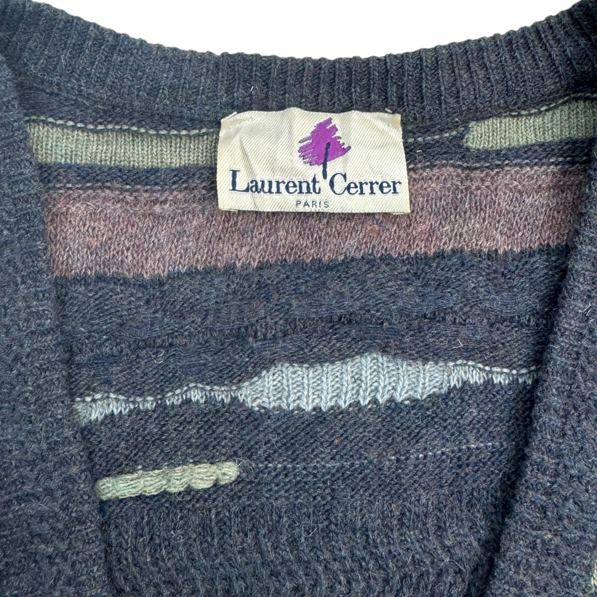 Vintage Laurent Cerrer 3D Cardigan Knit