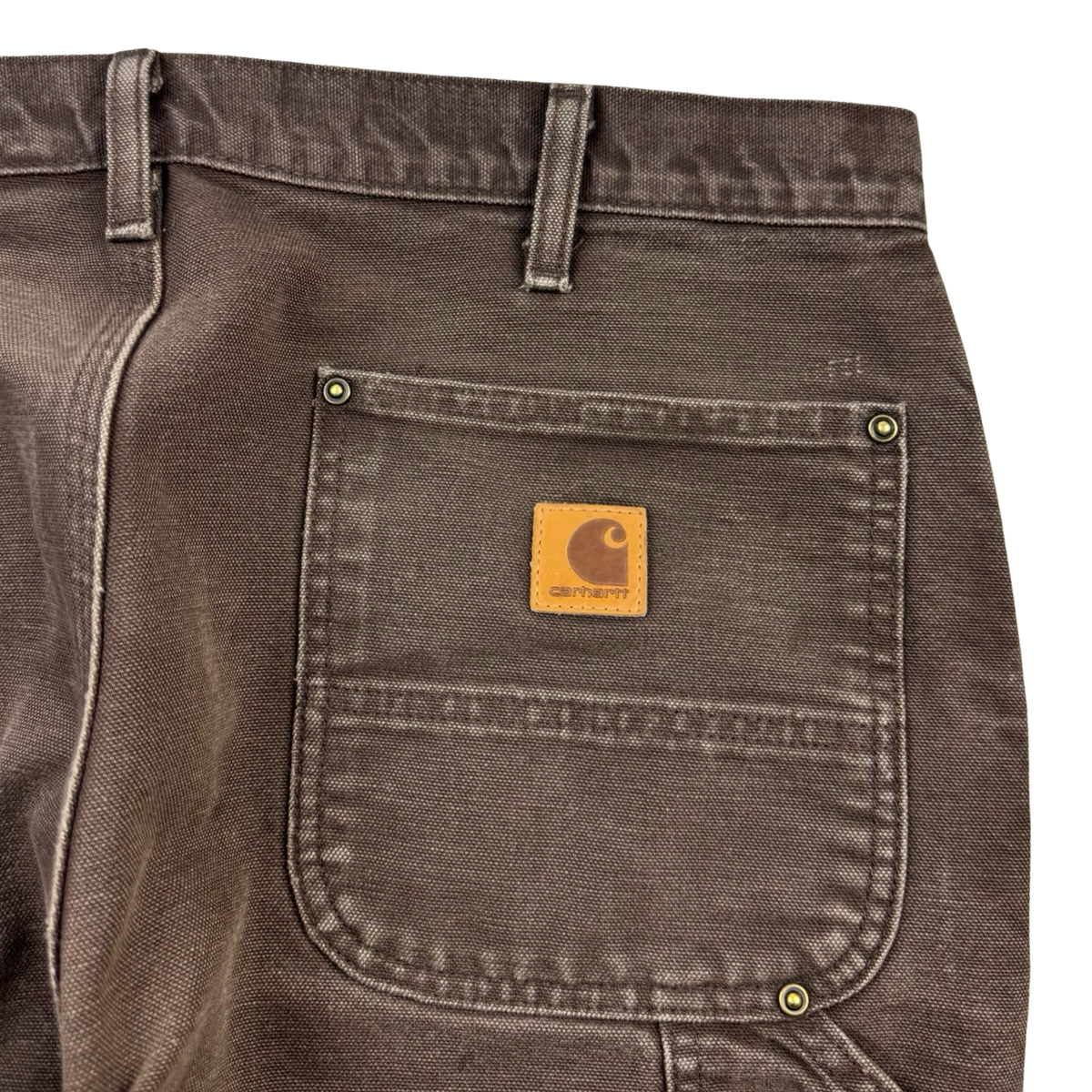 Vintage Carhartt Double Knee Bottoms Faded Chocolate
