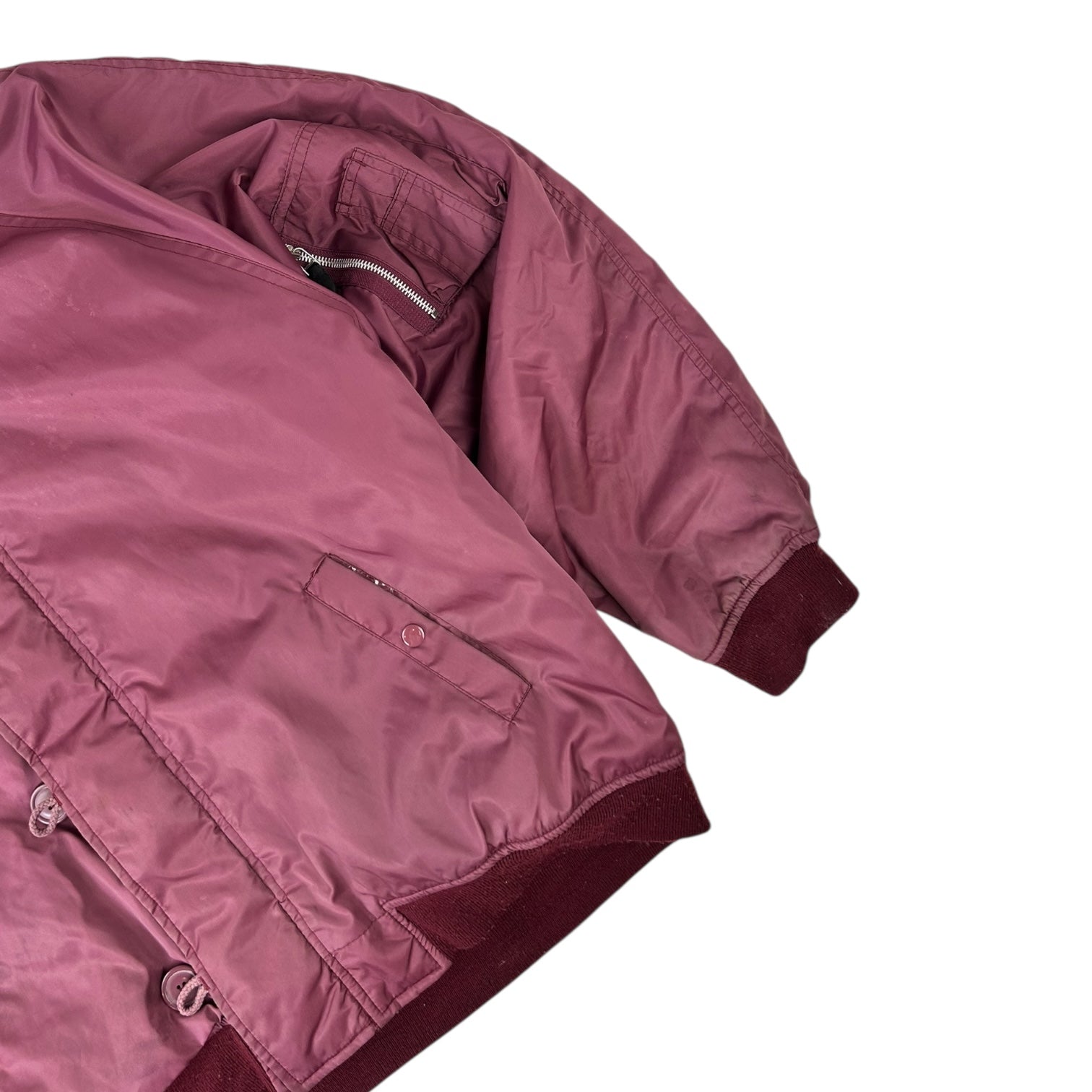 Vintage NB-2 US Air Force Bomber Jacket Maroon