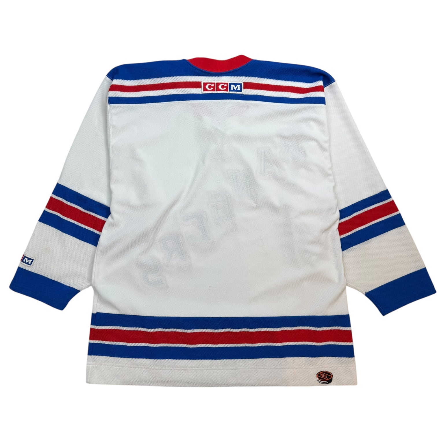 Vintage CCM New York Rangers Away Jersey White