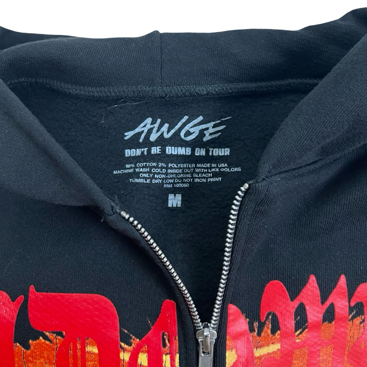 AWGE A$AP Rocky Don't Be Dumb Tour Shadowban Zip Hoodie