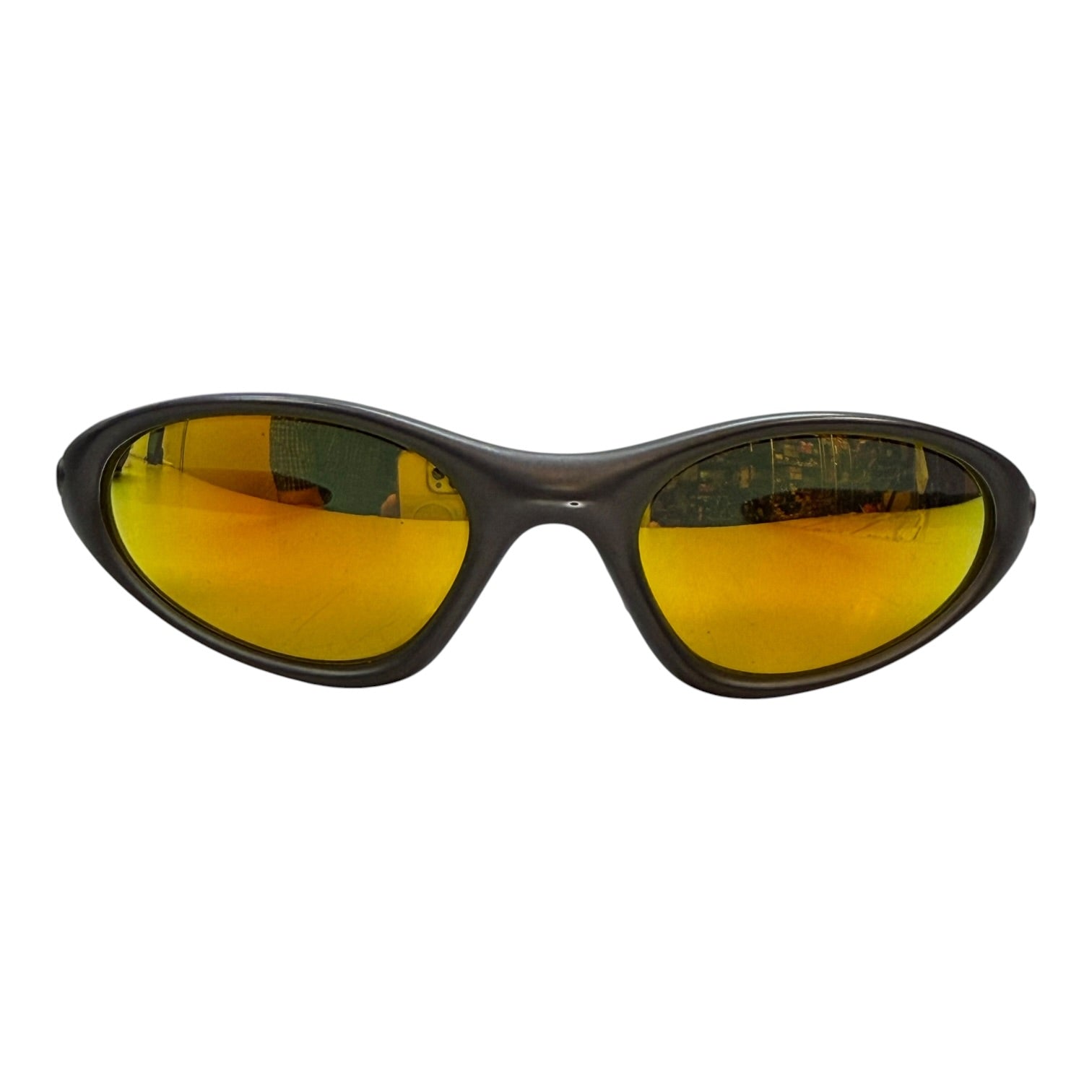 Vintage Y2K Oakley Eyejacket Gunmetal/Orange