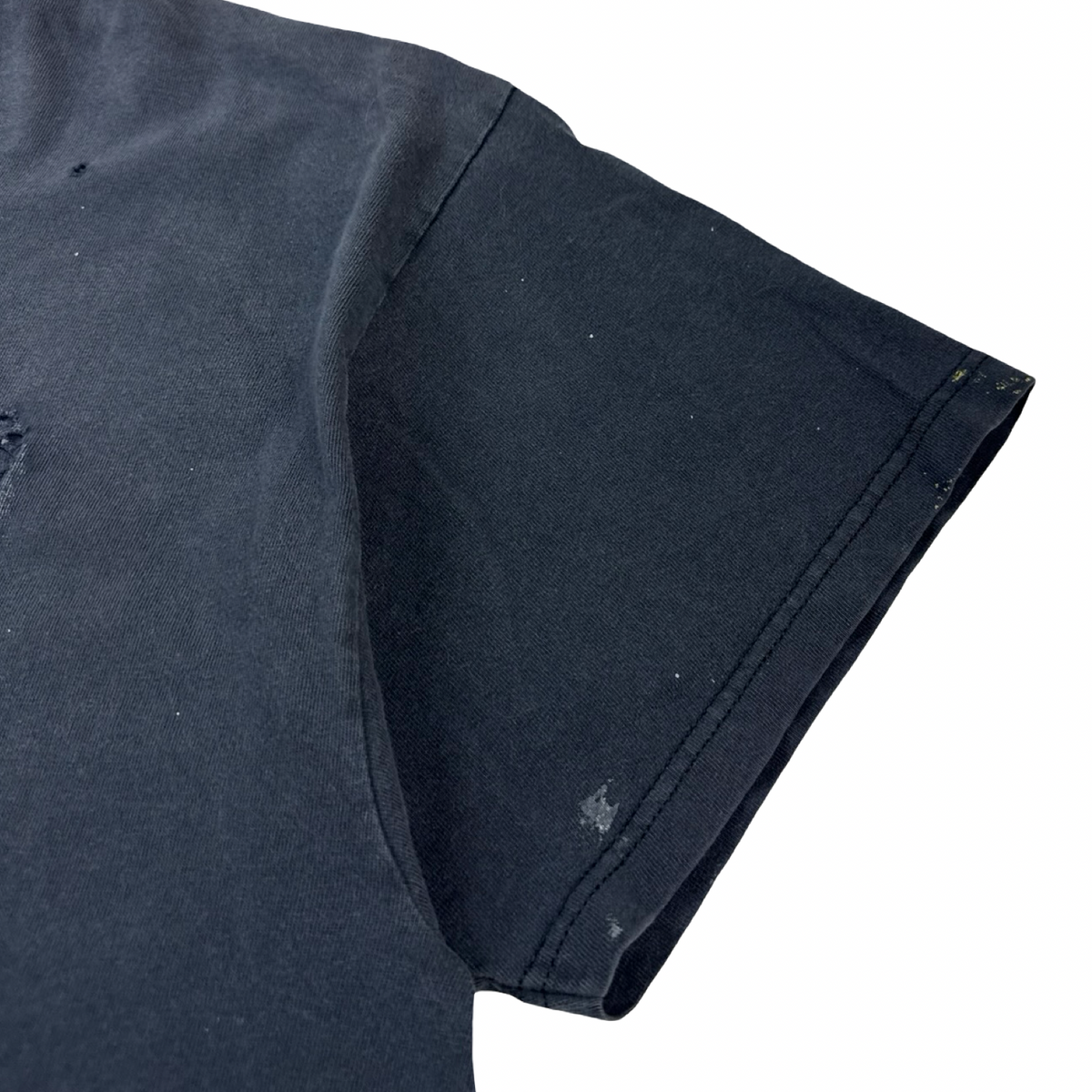 1996 Suede Coming Up Distressed Band T-Shirt Faded Black