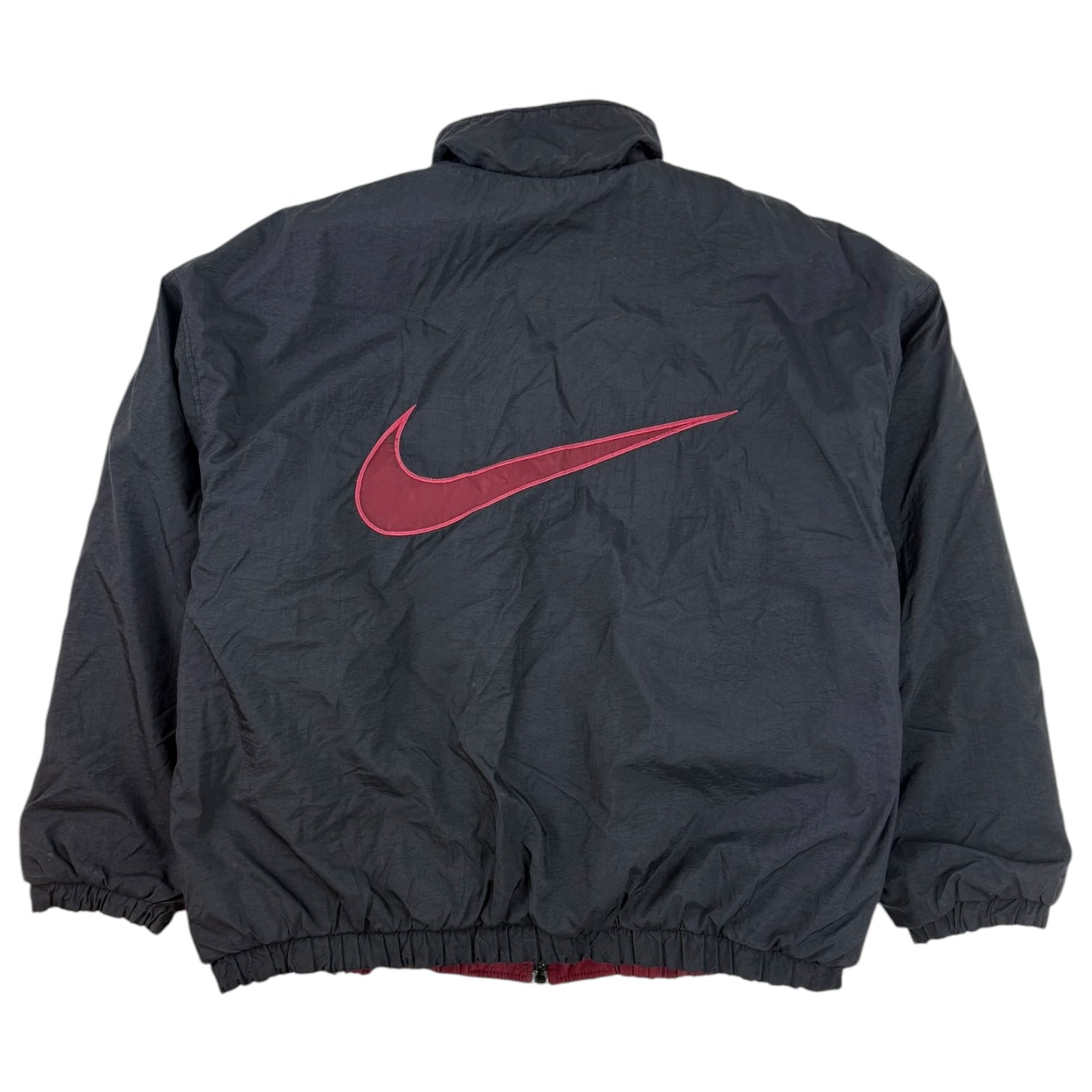 Vintage Nike Reversible Puffer Jacket Black/Burgundy