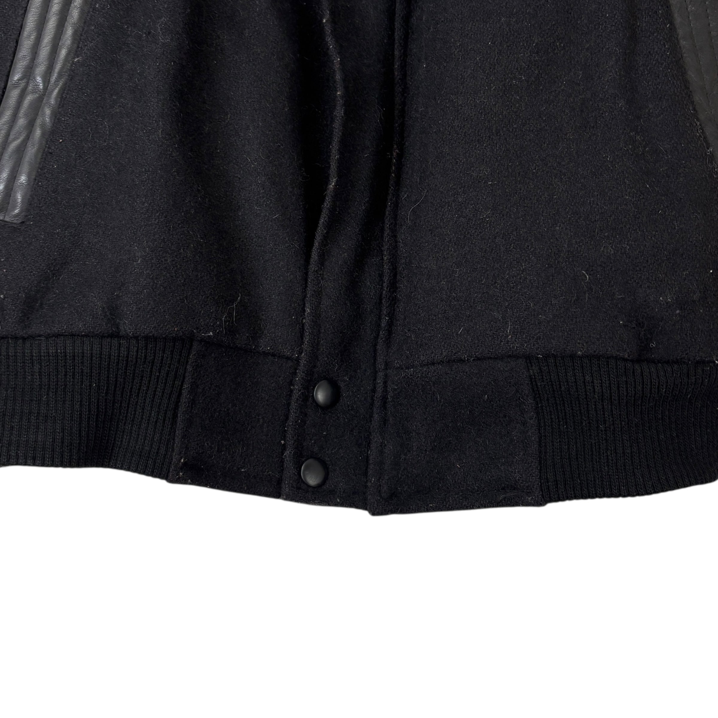 Vintage Quaker State Racing Varsity Jacket Black