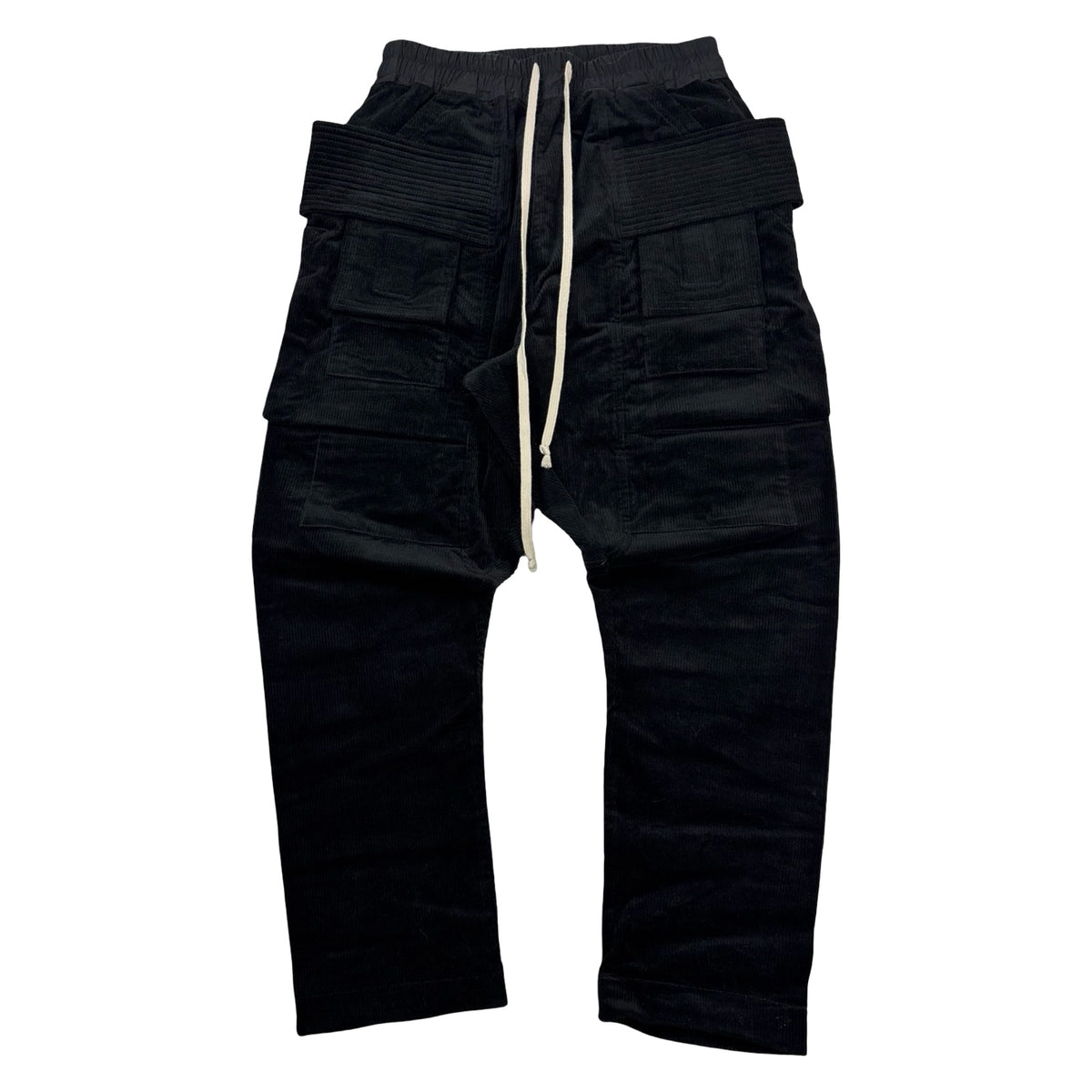 Rick Owens DRKSHDW Creatch Corduroy Cargo Pants Black