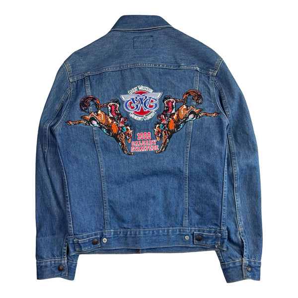 88’ GWG Calgary Stampede Denim Trucker Jacket Medium Wash