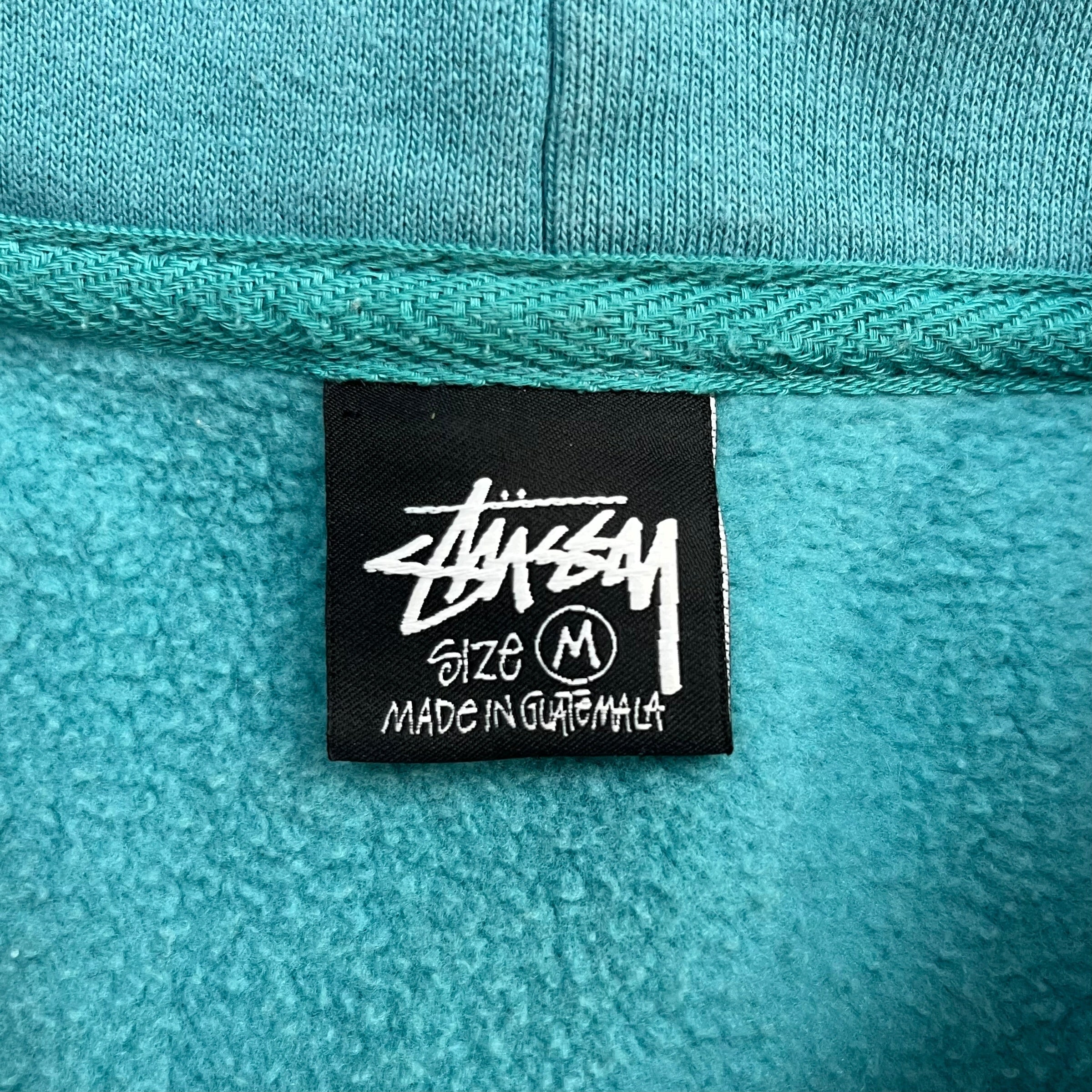 Stussy Basic Zip Up Hoodie Teal
