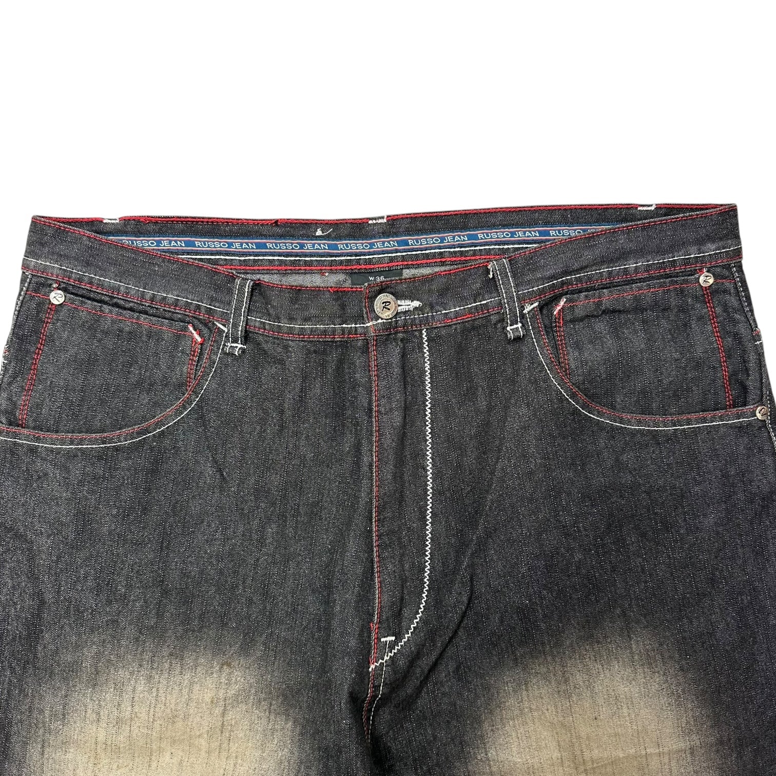 Vintage Russo Faded Black Denim Pants