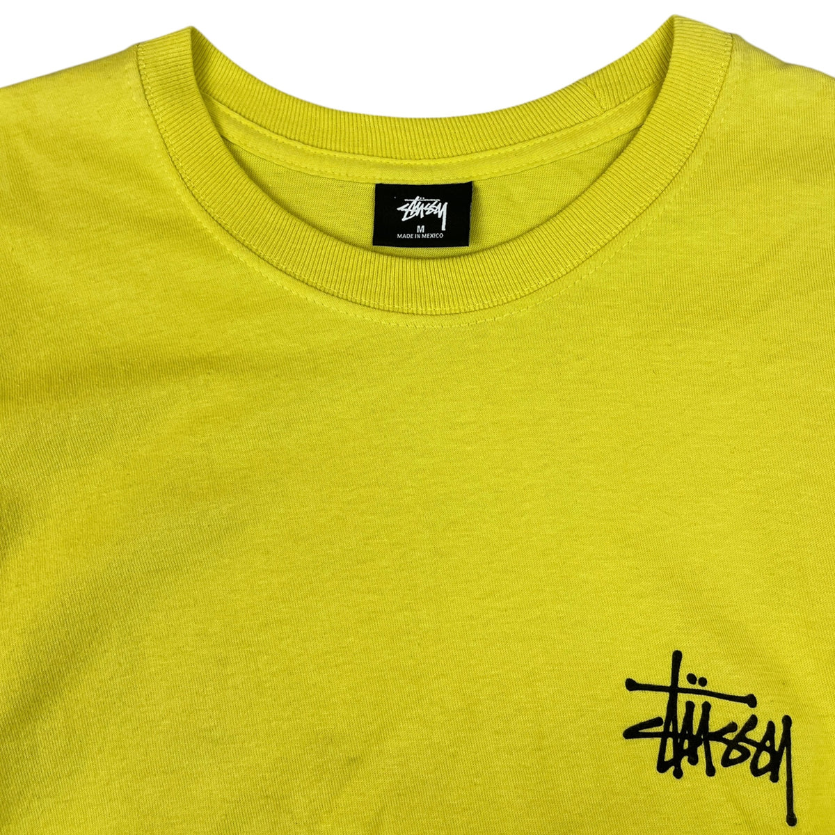Stussy Basic T-Shirt Lemon Black