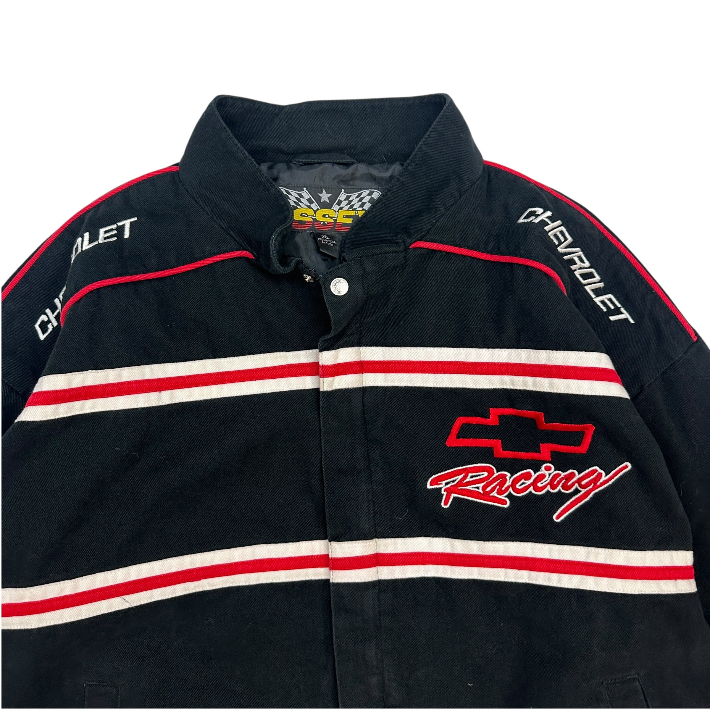 Vintage Nascar Chevrolet Racing Jacket Black/Red